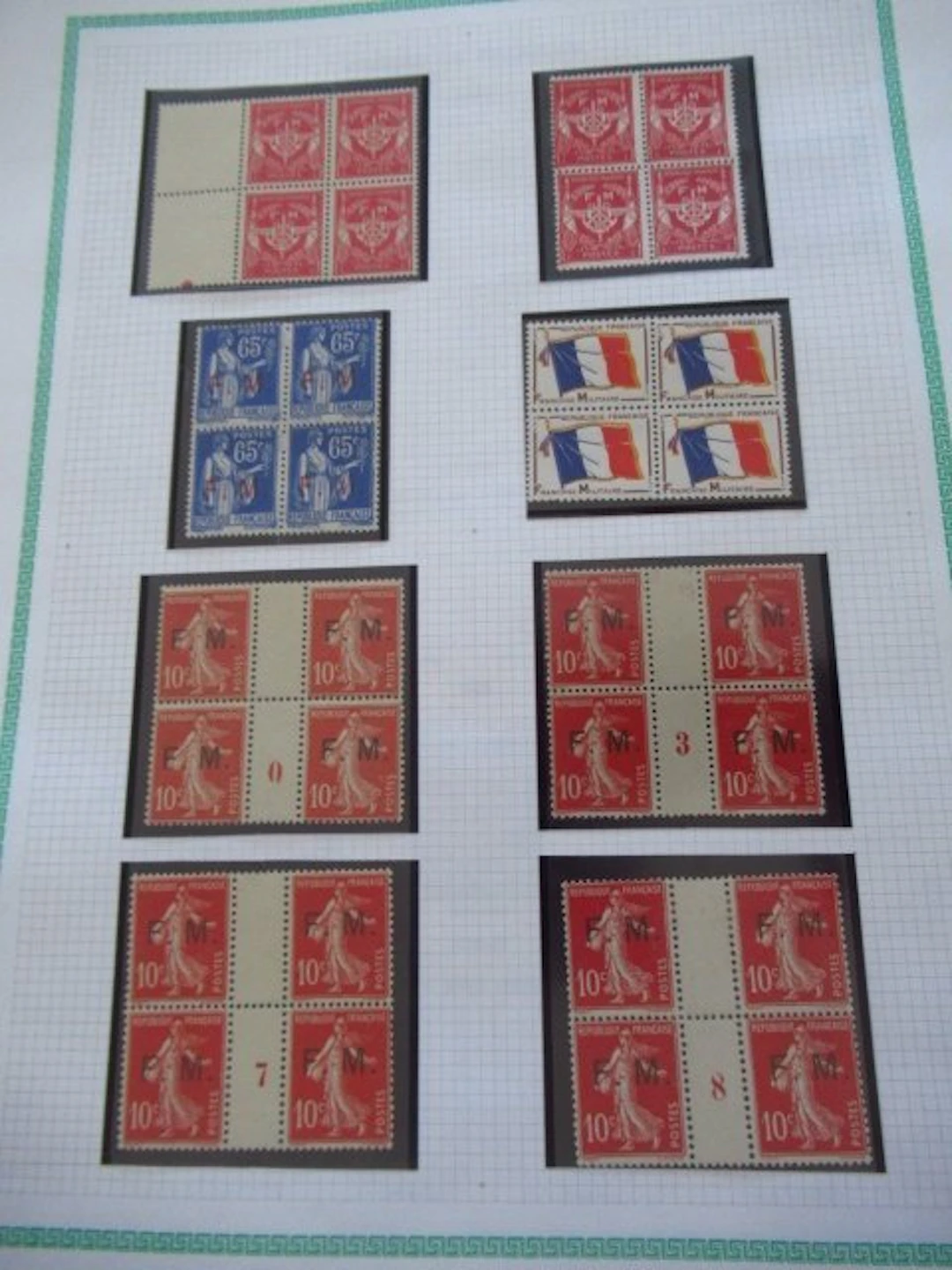 France - avec millésime et variétés, franchise militaire, superbe collection