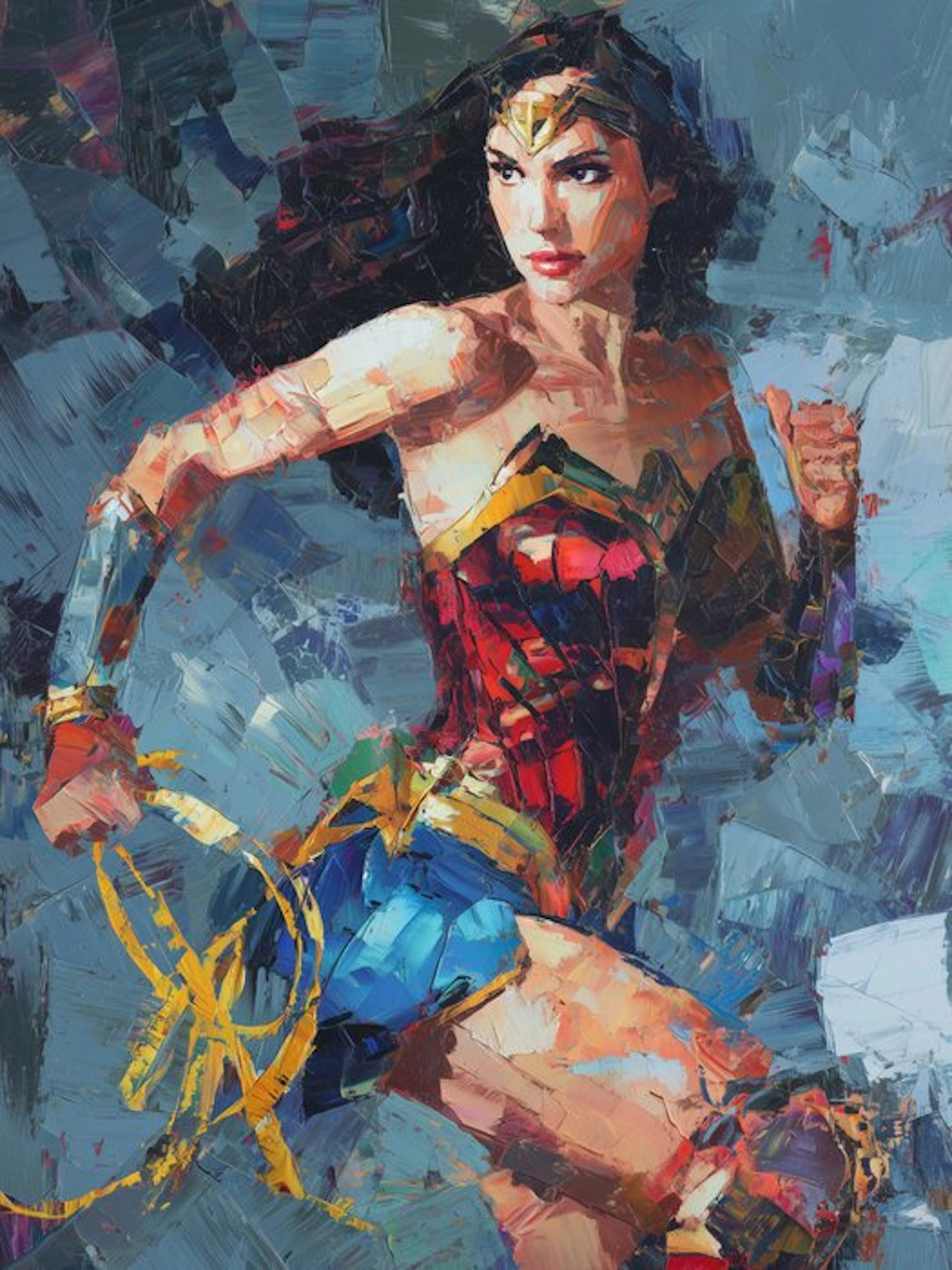 Canvas Fit - Alberto Ricardo - “Diosa del Valor: El Lazo de la Verdad”