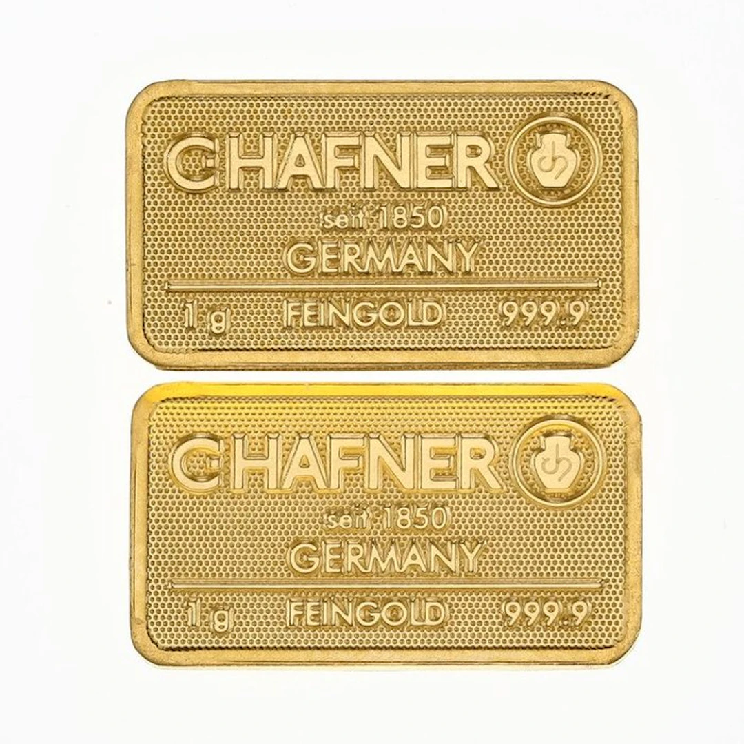 2 grams - Gold .999 - C. Hafner, Germany