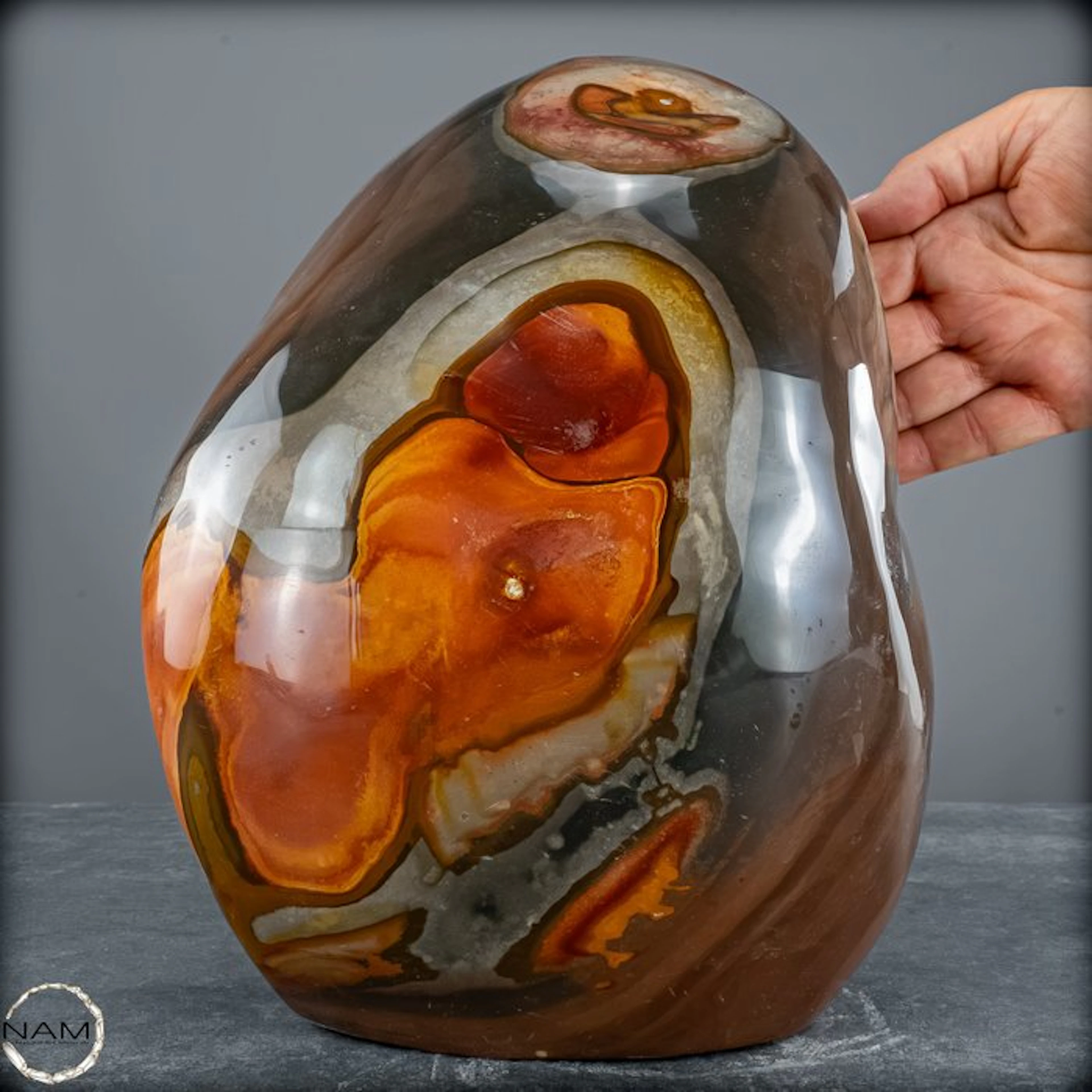Polychrome Jasper – An expressive freeform of exceptional aesthetics.-