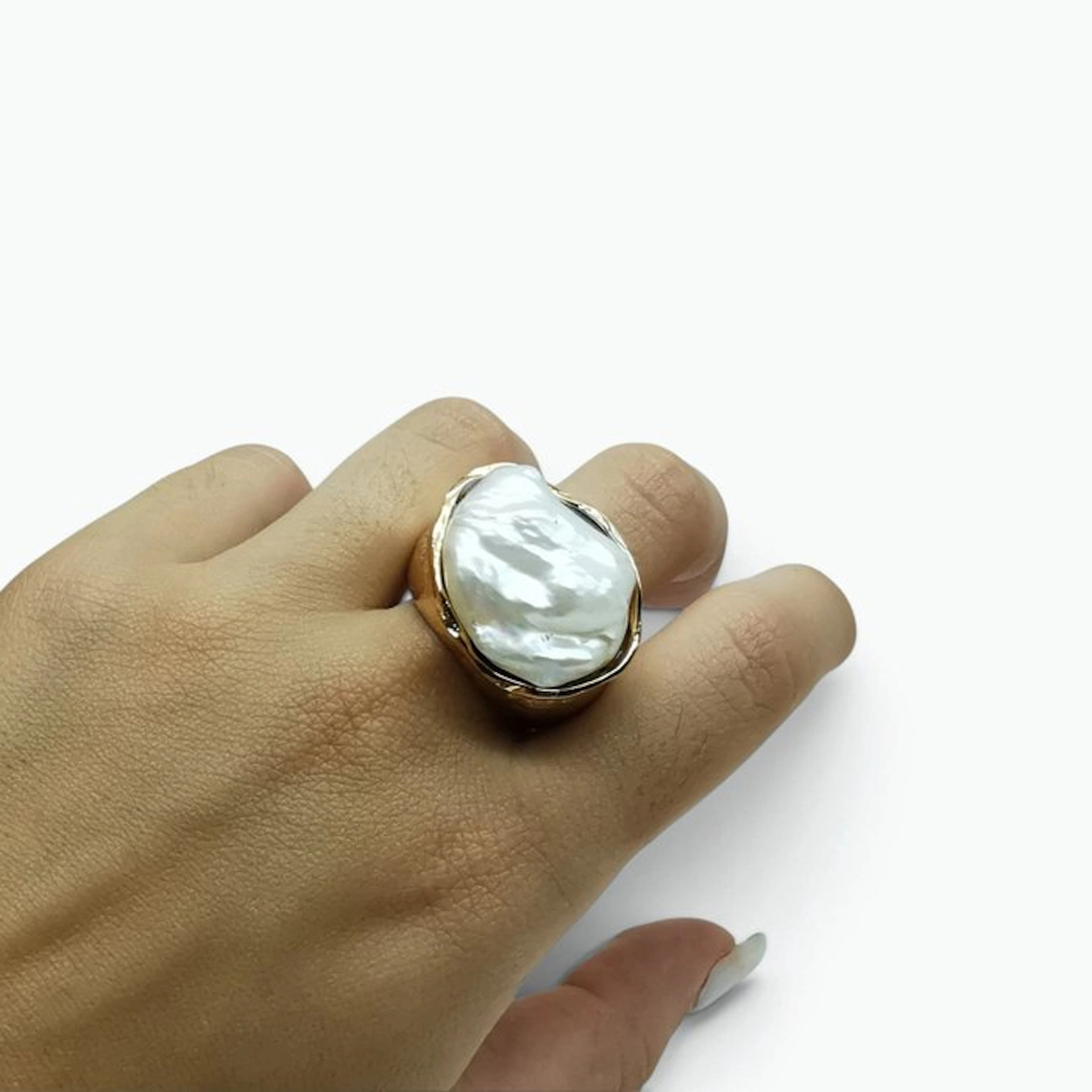 Pearl - Bronze - Ring - Italian craftsmanship