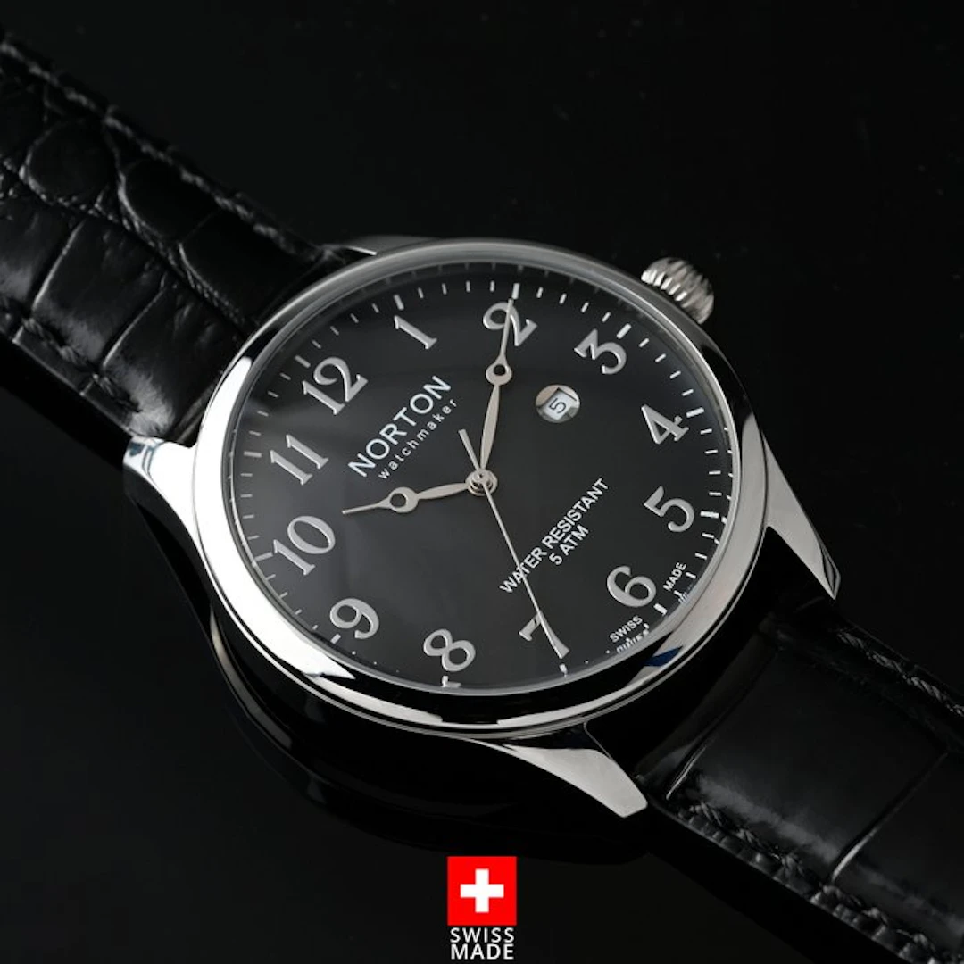Norton - Orazio - Swiss Made - 43 mm - Tre Lancette e...
