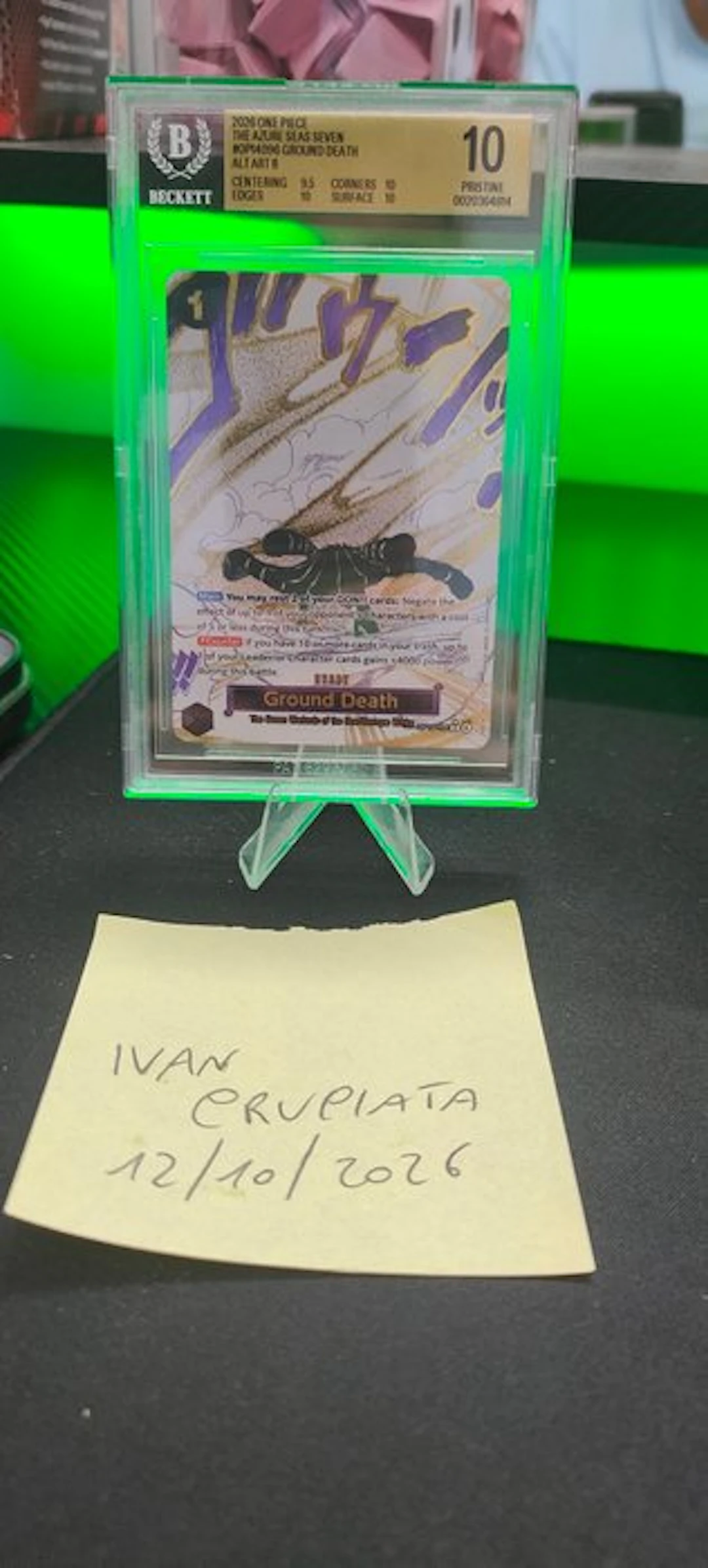 Bandai - 1 Graded card - One Piece Op14-096 Alternate art