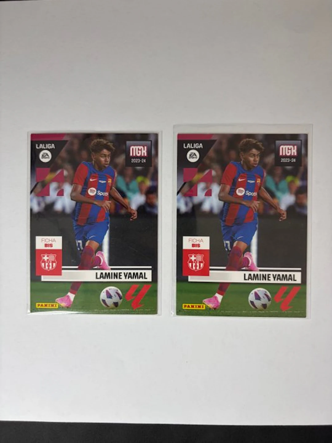 2023/24 Panini LALIGA Lamine Yamal 108bis Rookie card - 2 Card - Good (GD)