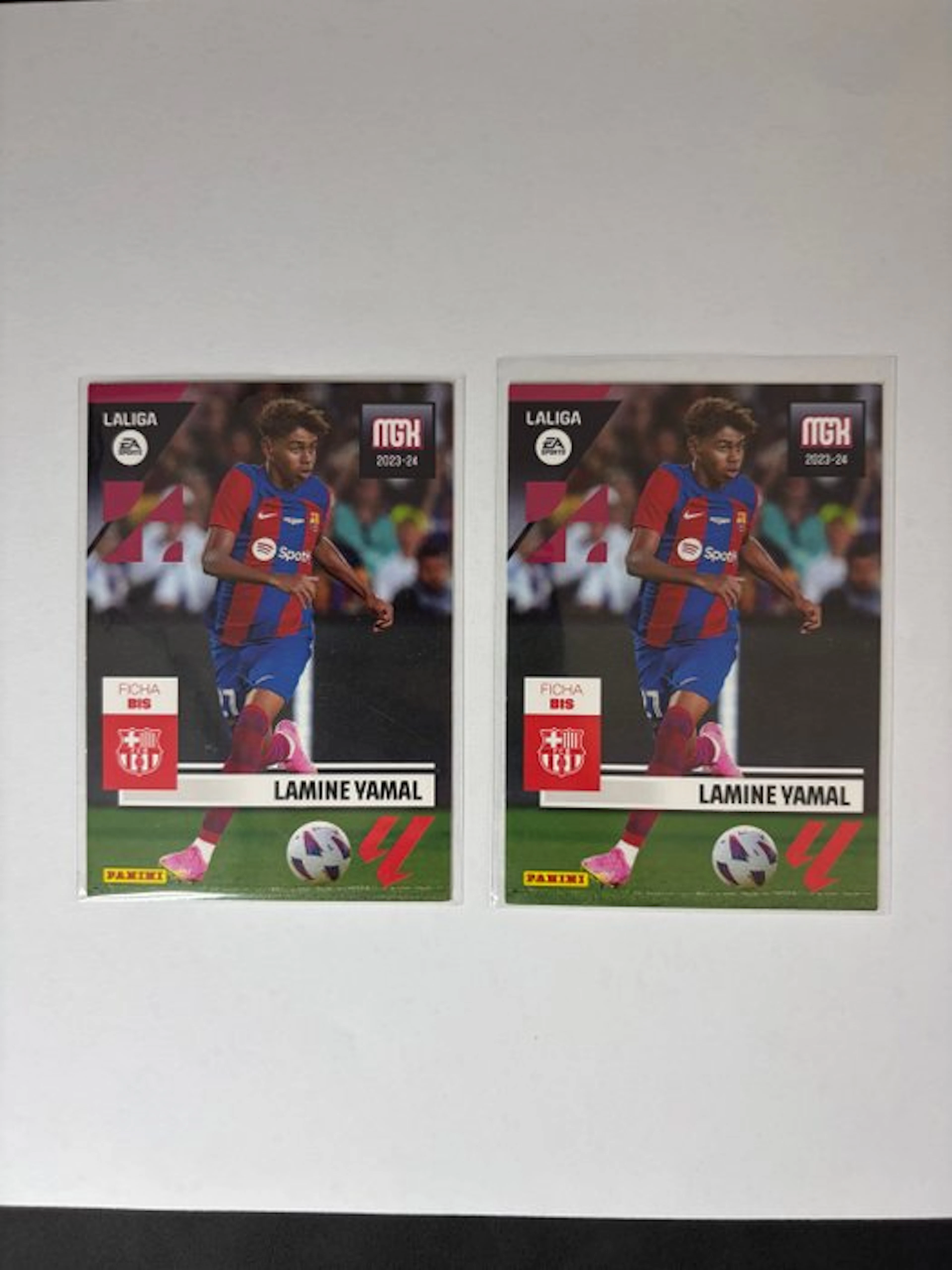 2023/24 Panini LALIGA Lamine Yamal 108bis Rookie card - 2 Card - Good (GD)