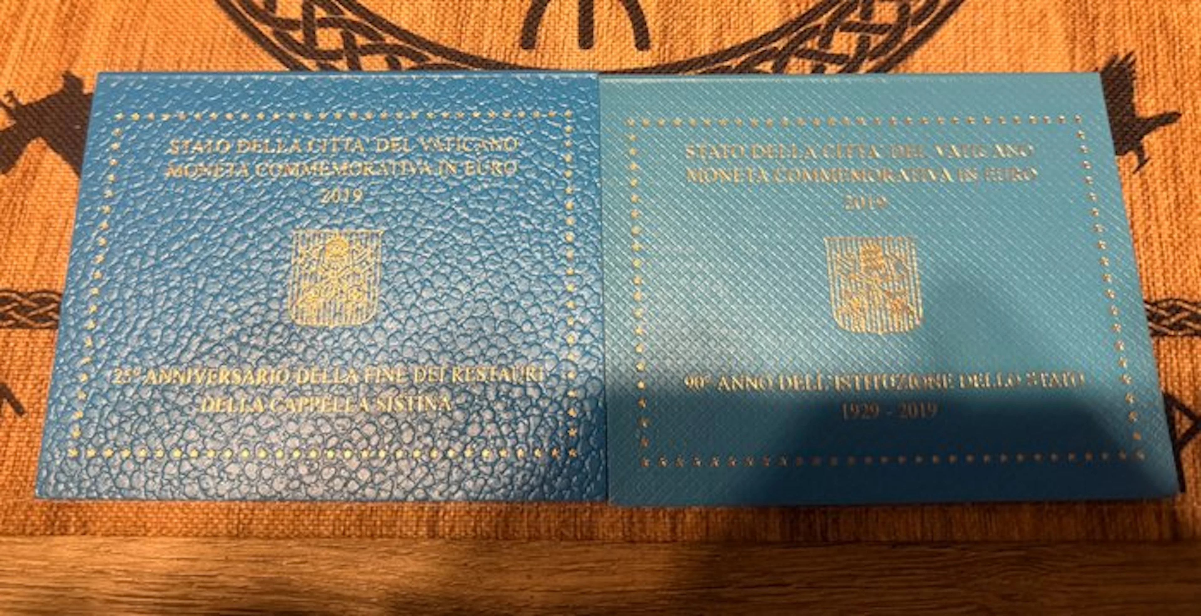 Vatican. 2 Euro 2019 "Città del Vaticano" + "Cappella...