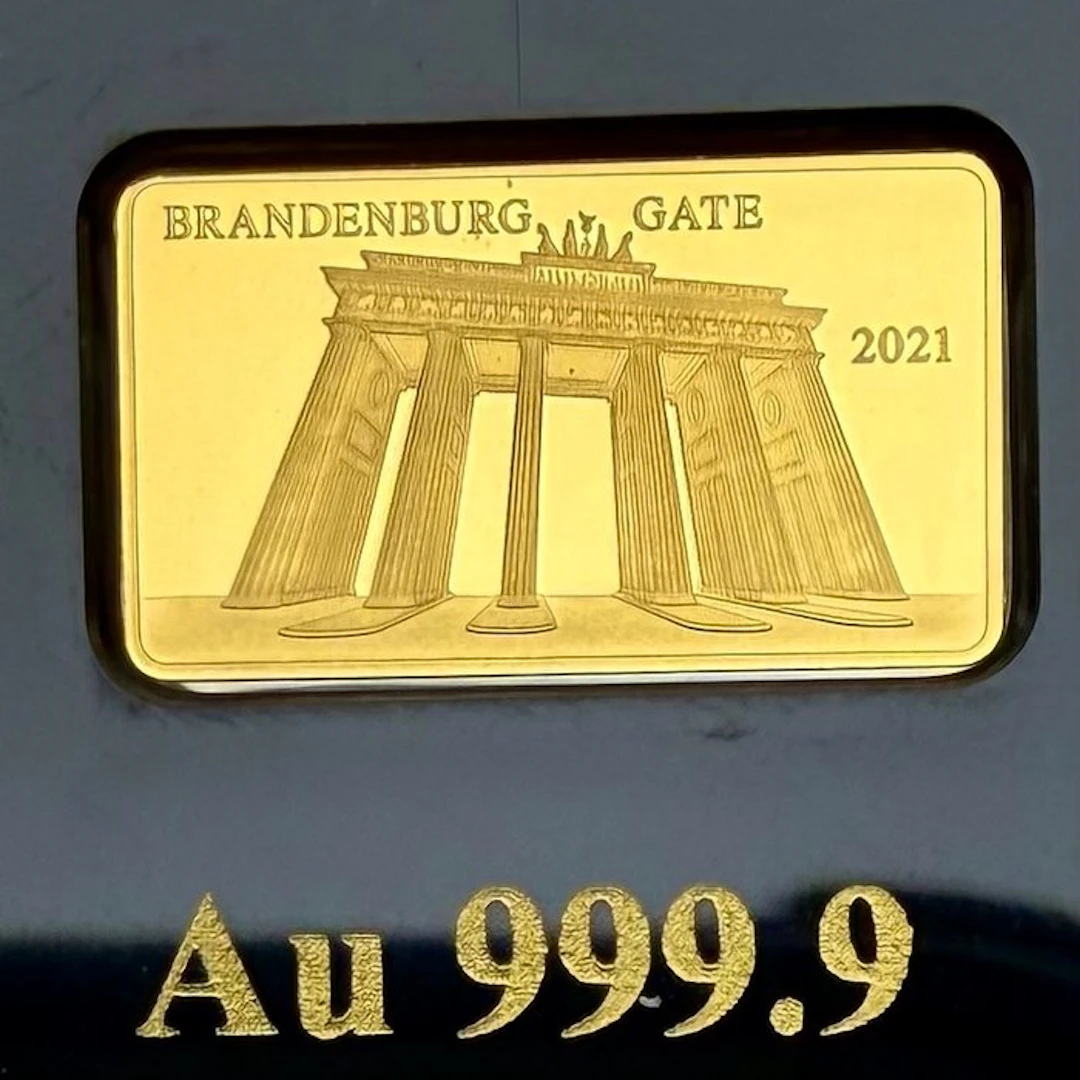 Fiji. 5 Dollars Brandenburg Gate, Oro 1/100 Oz (.999) Proof (No reserve price)