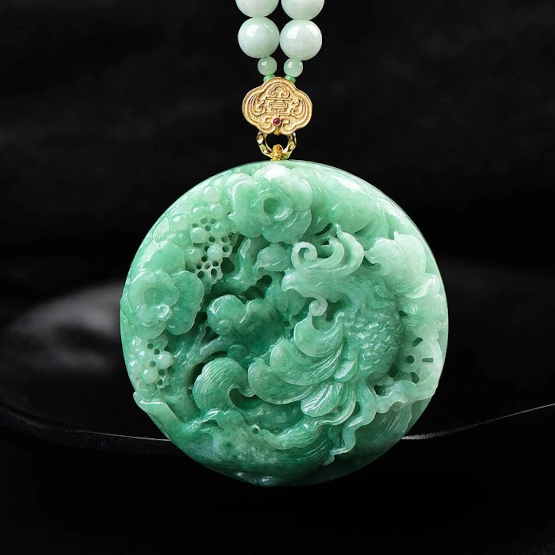 ALGT Certified - Huge and Masterful Natural Jadeite Jade...