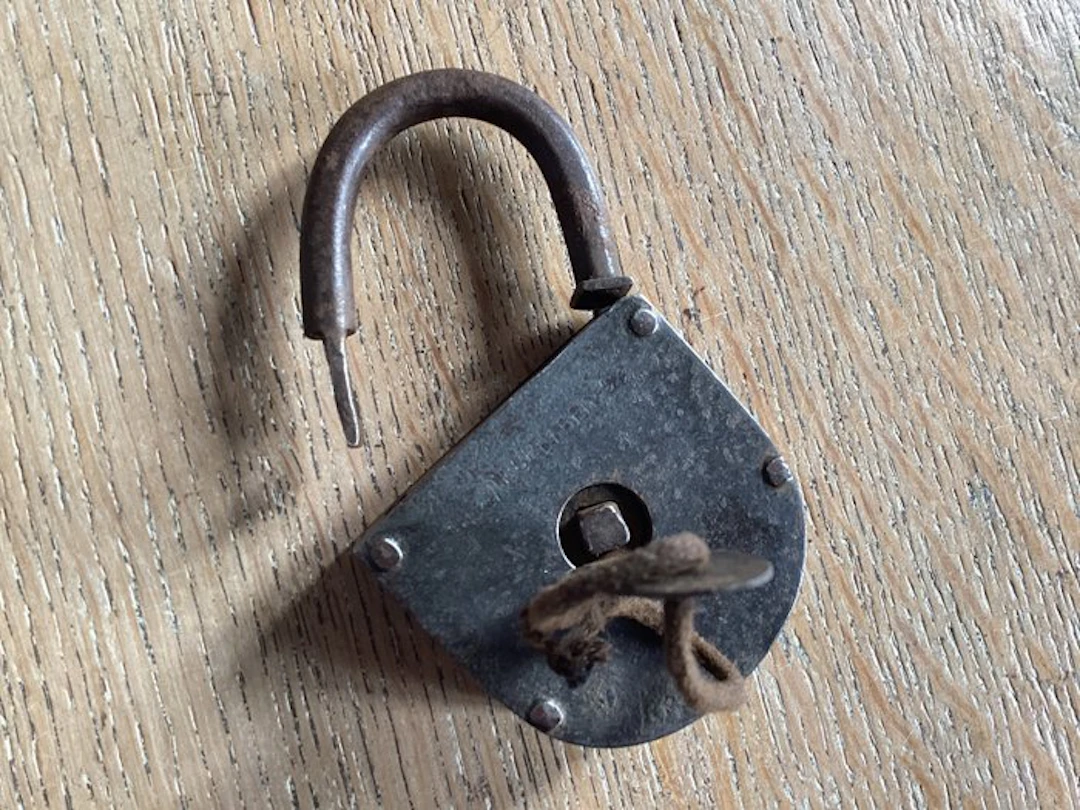 Padlock Antique - Wrought iron, late 19th century