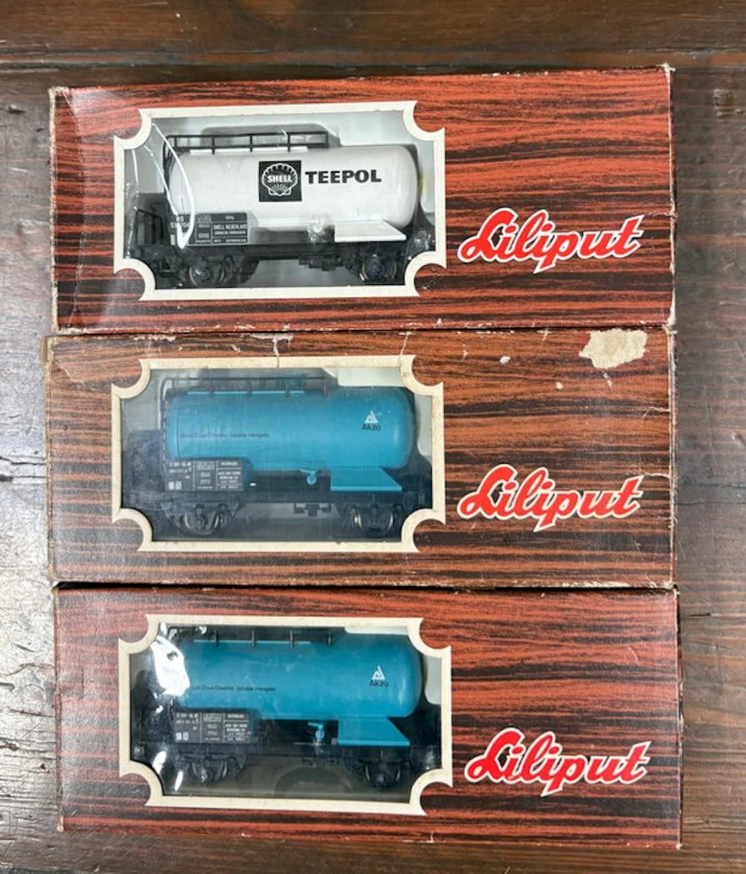 Liliput H0 - 2x 250 49 en 250 44 - Model train freight...