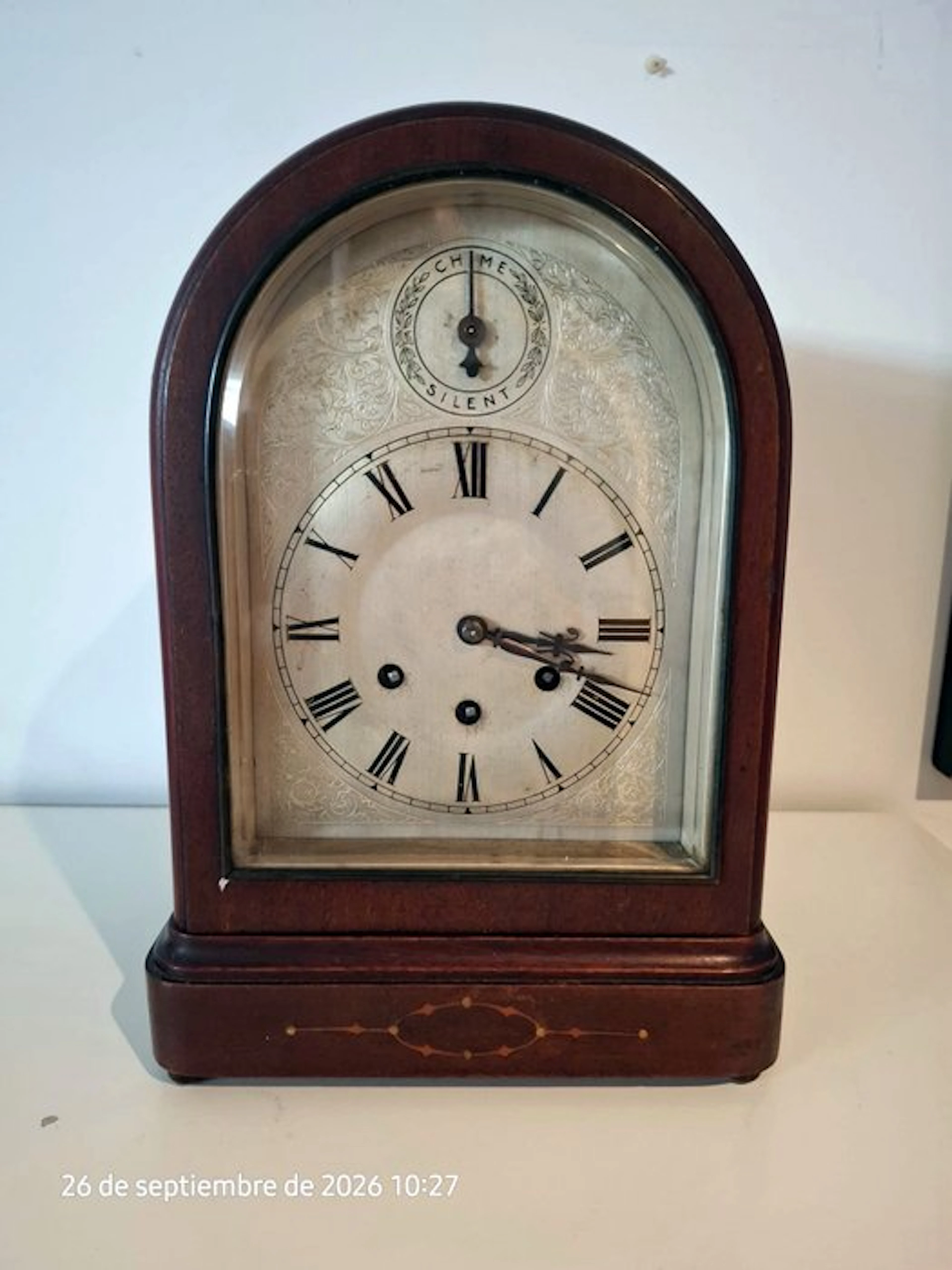 Mantel clock with Westminster chime - Gustav BECKER - Wood