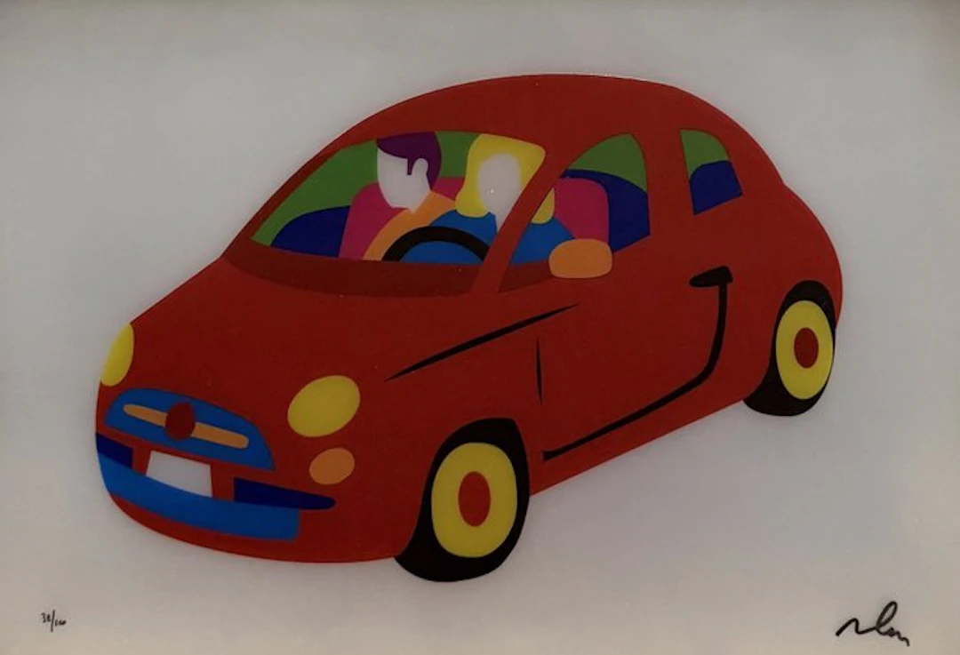 Marco Lodola (1955) - "My city car"