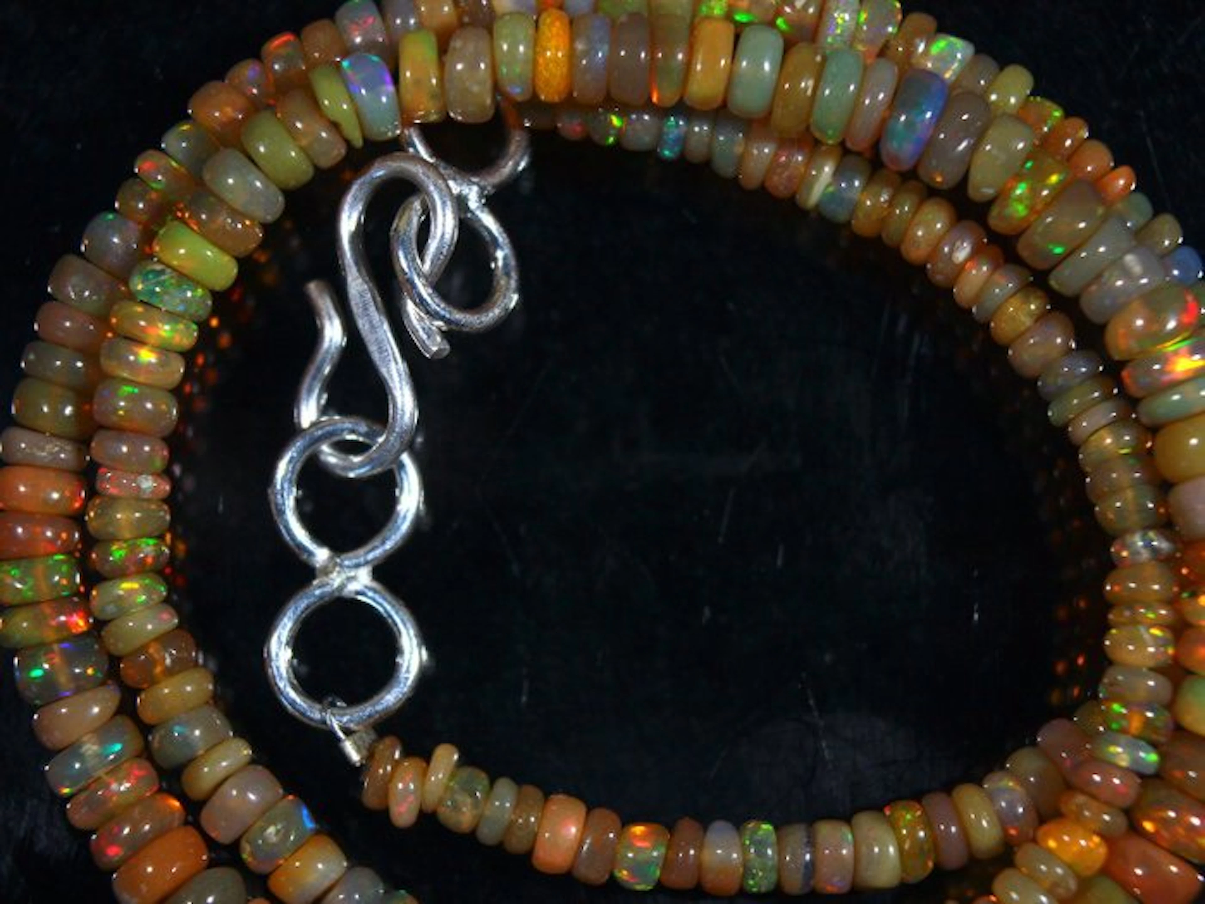39.0 ct. Ethiopian Opal Beads- 7.8 g