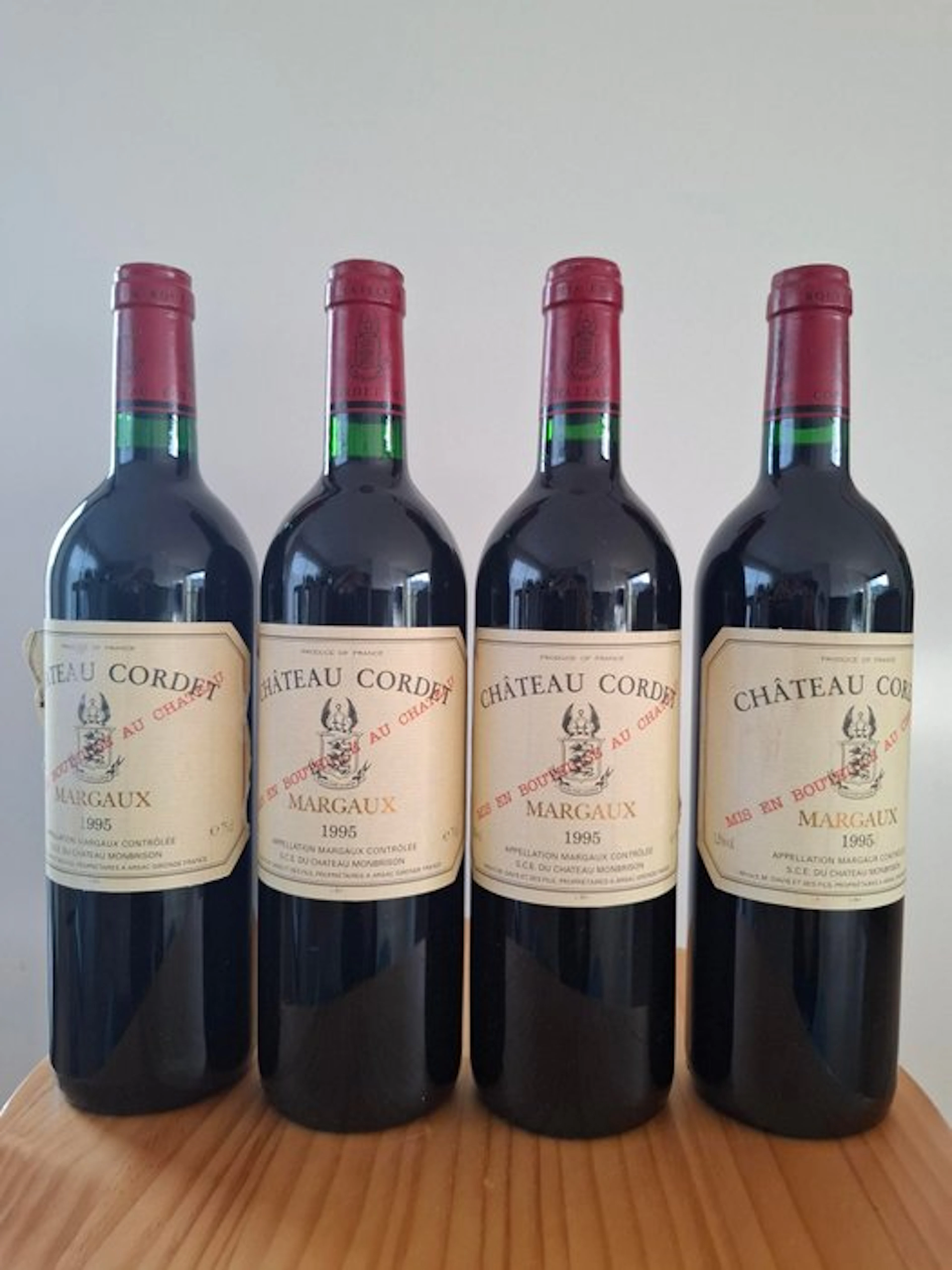 1995 Château Cordet - Margaux - 4 Bottles (0.75L)