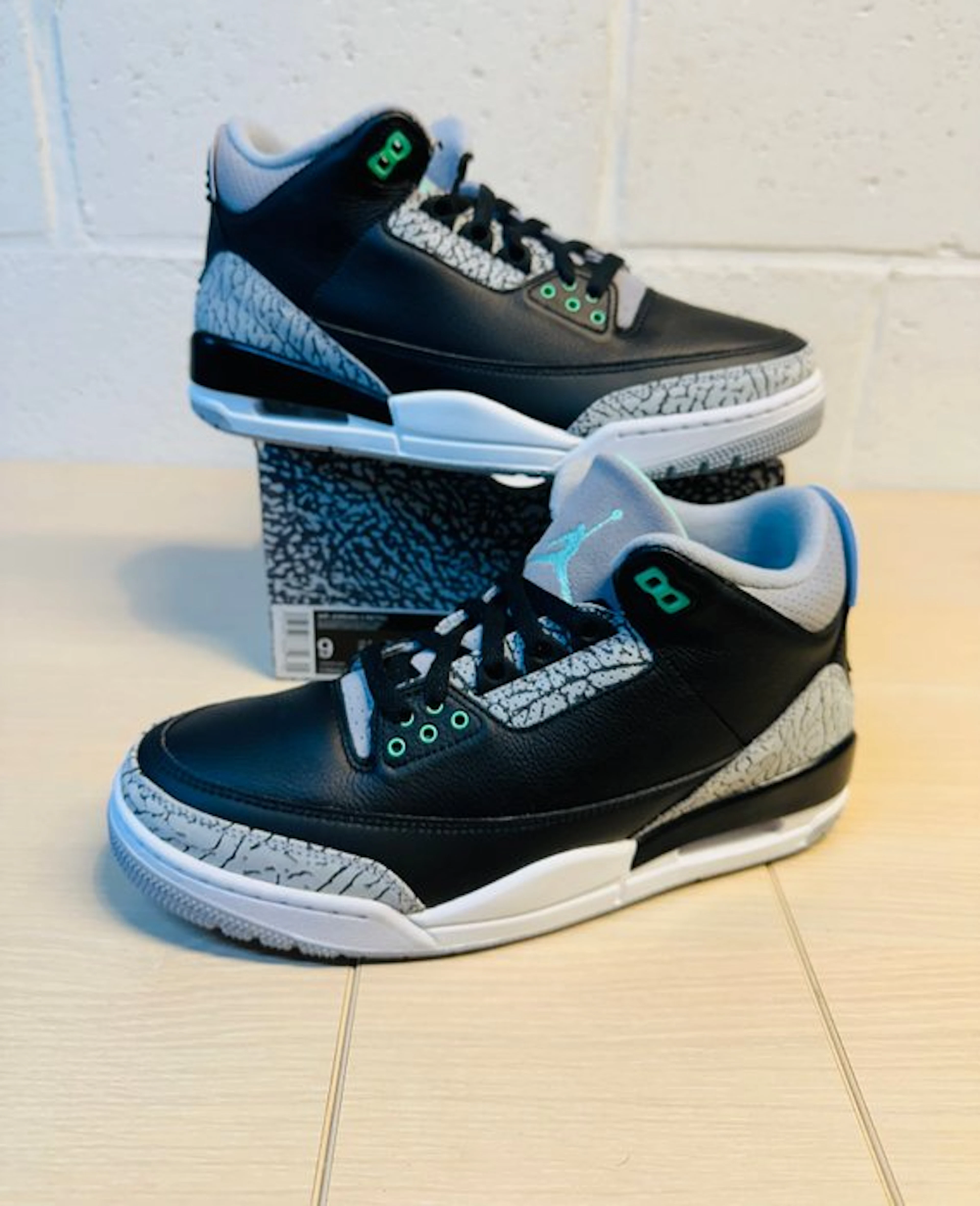 Air Jordan - Retro 3 Fresh Mint Cement P42,5 - Sneakers...