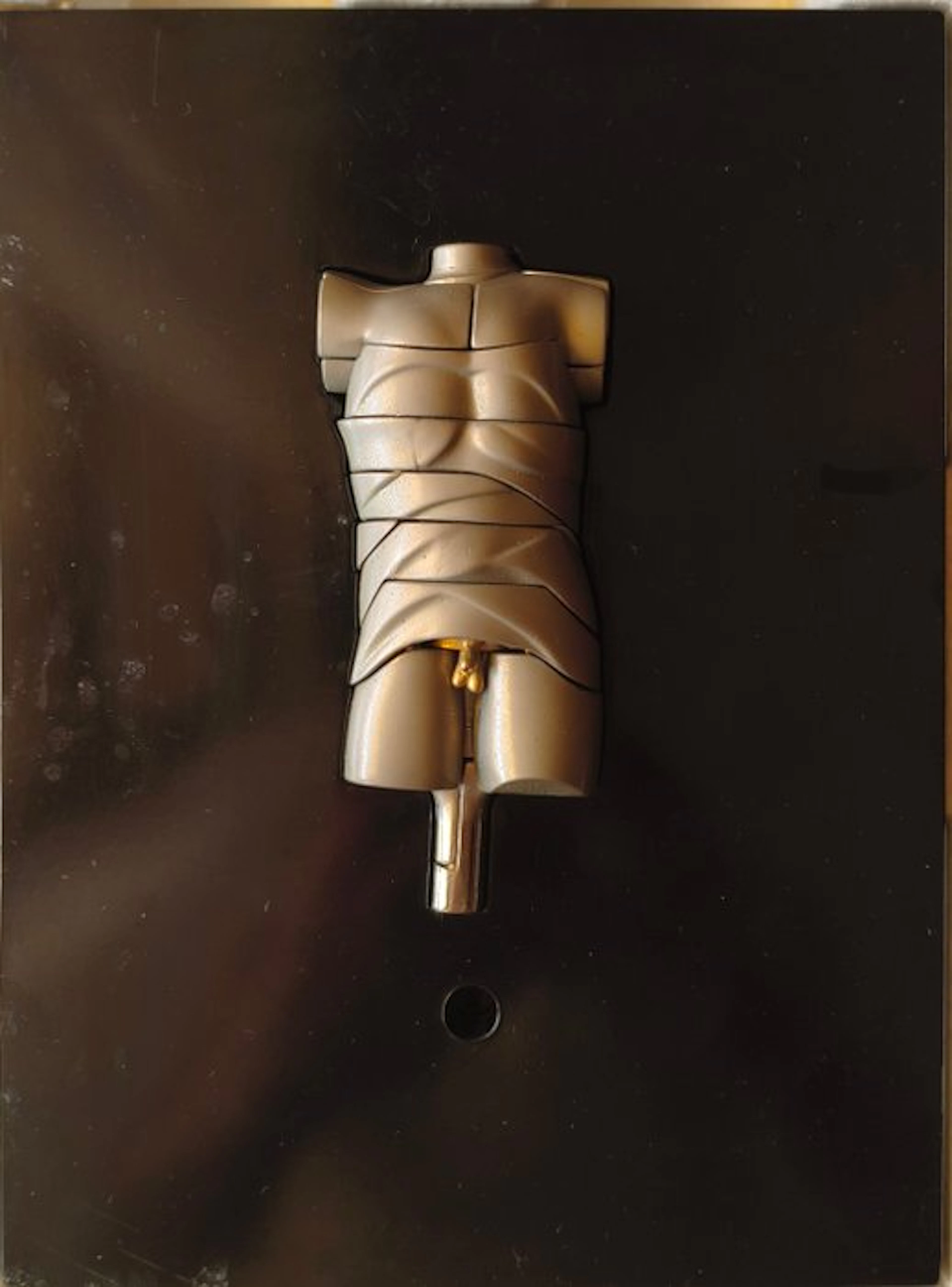 Miguel Berrocal (1933-2006) - Sculpture, Mini David - 10 cm - Aluminium - 1969