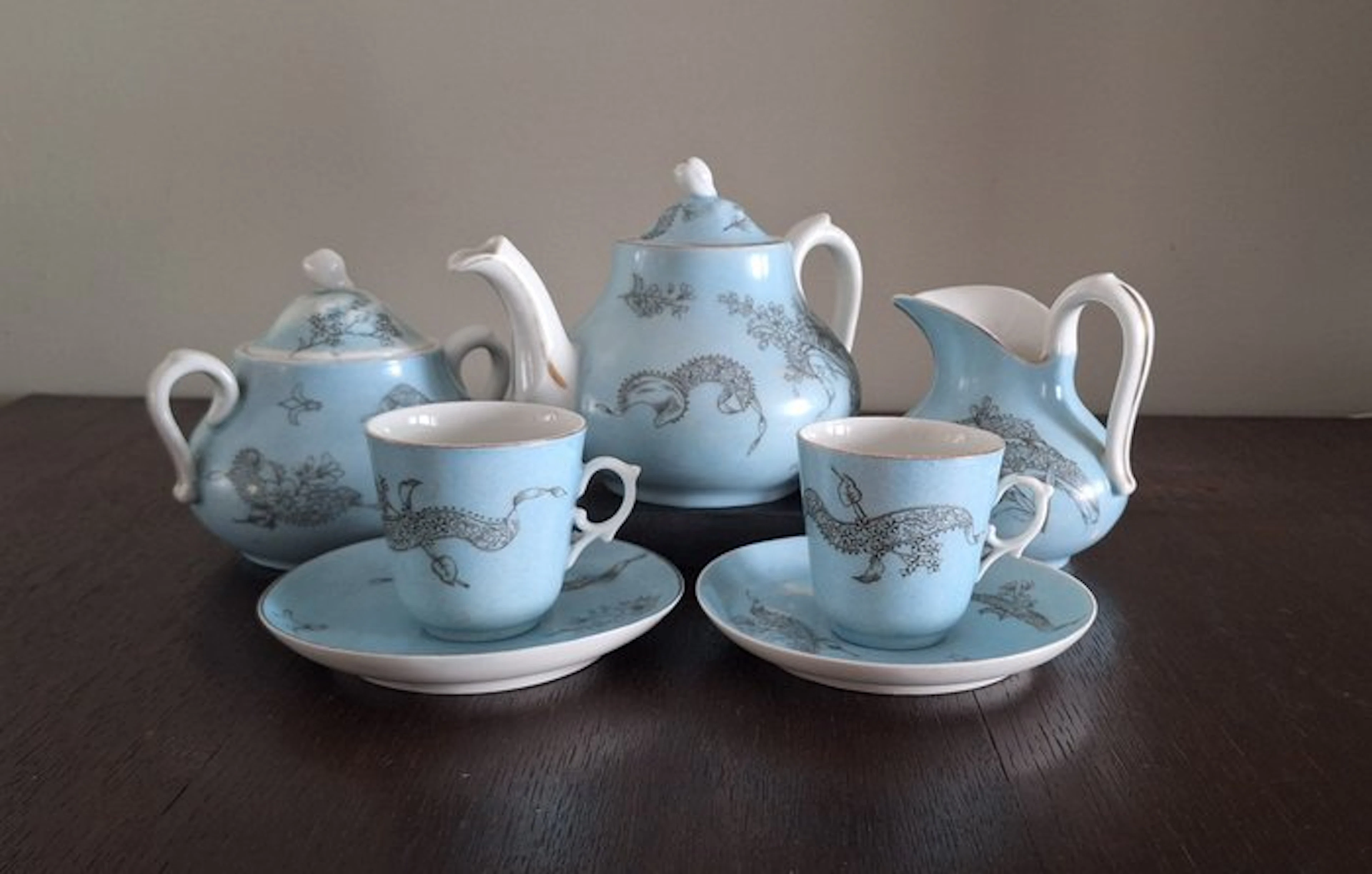 Drinking service (7) - The services 1860-1890 - Porcelain...