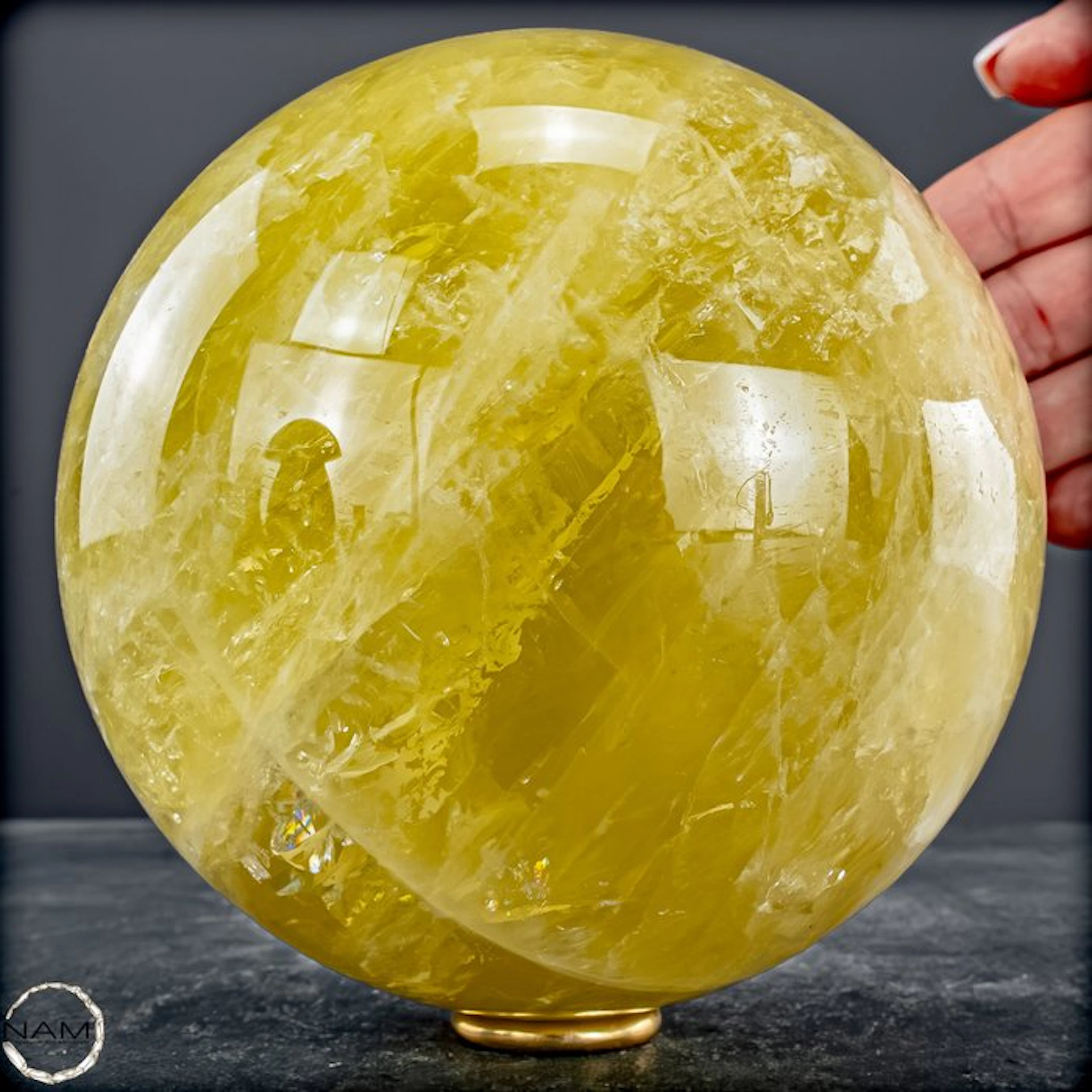 Rare, dreamlike citrine sphere of the highest quality...