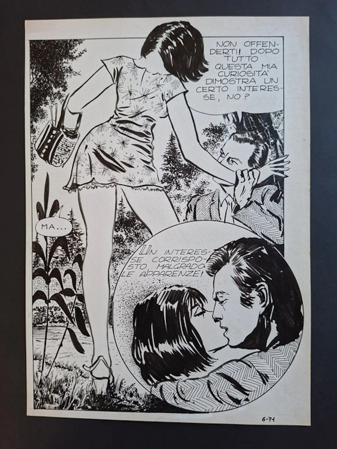 Manara, Milo - 1 Original page - Genius - #6 - 1971