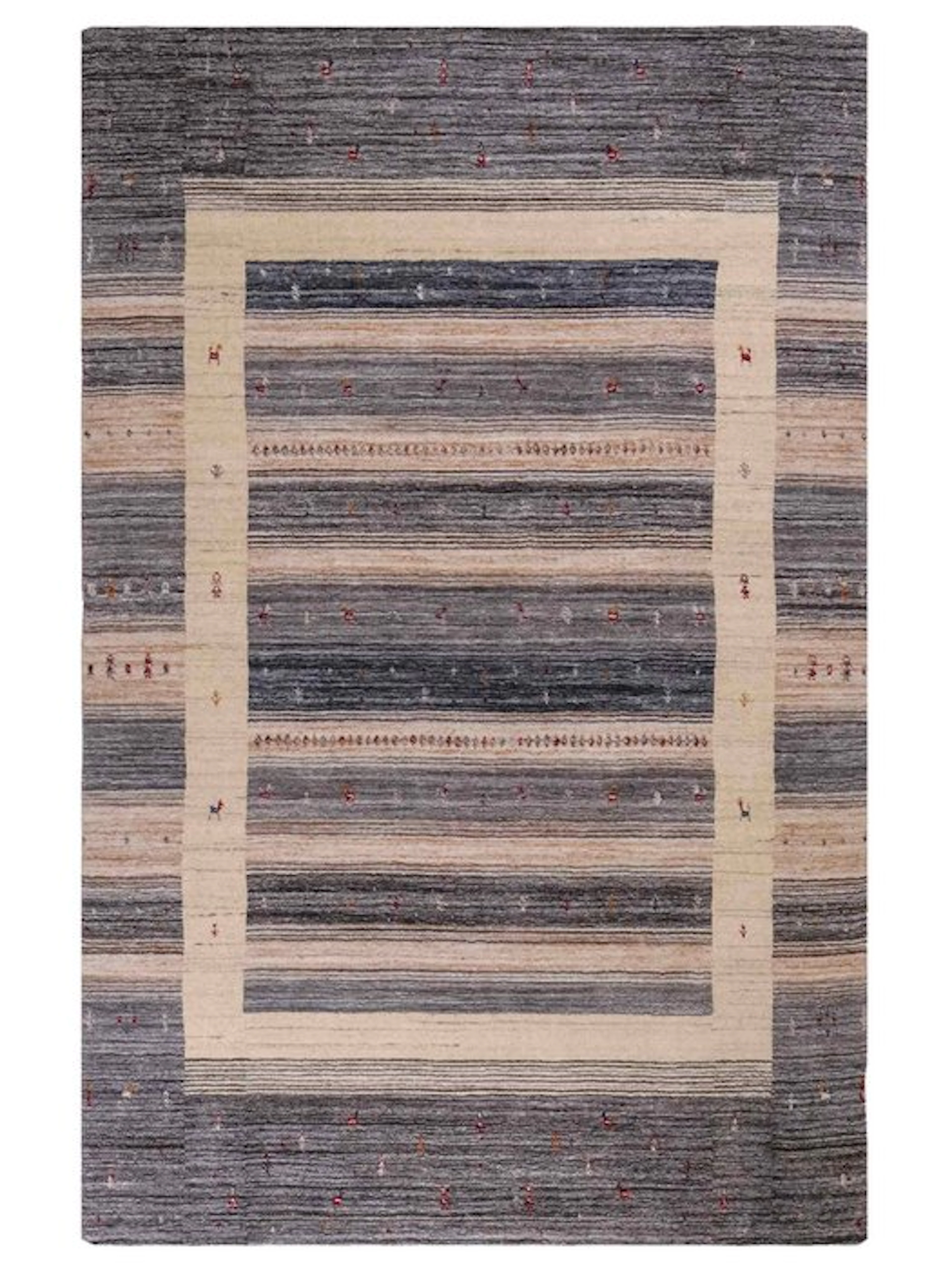 Gabbeh - Rug - 201 cm - 141 cm - handwoven wool rug