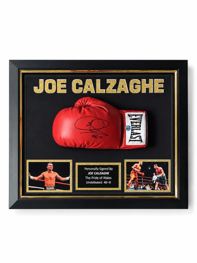 Joe Calzaghe Premium Frame - Singed Boxing glove