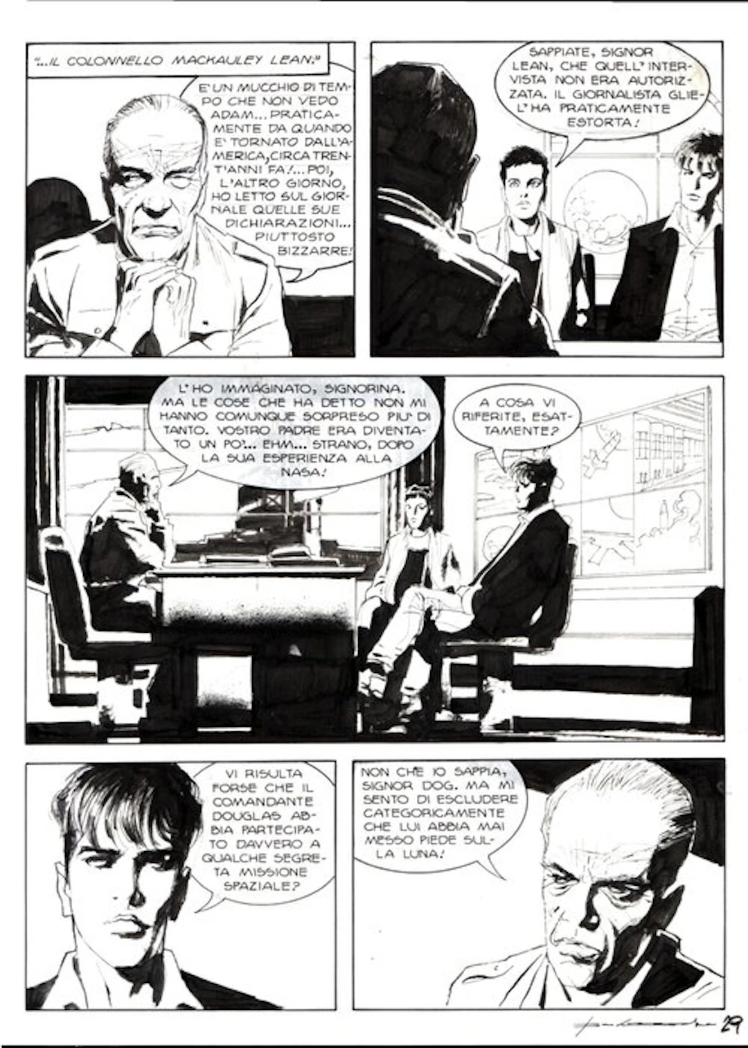 Roi, Corrado - 1 Original page - Dylan Dog #275 - "Il tredicesimo uomo" - 2009