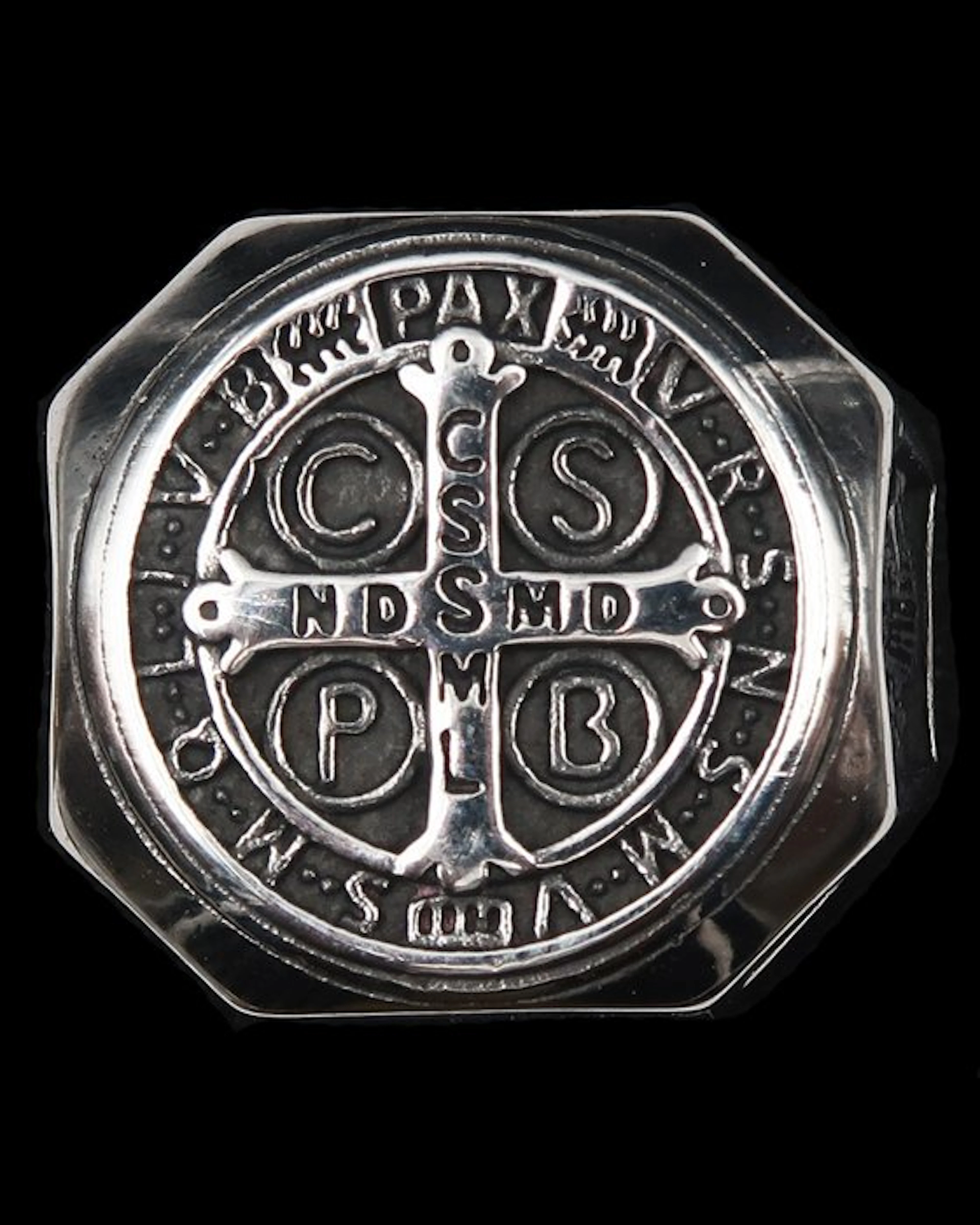 Saint Benedict Medal Signet Ring – Divine Exorcism Power – Eradicate