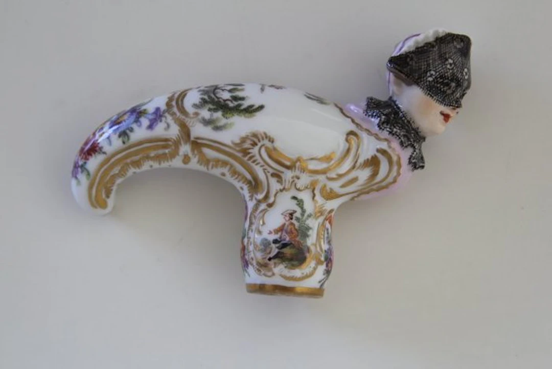 Cane - Porcelain - Meissen - KPM attribution
