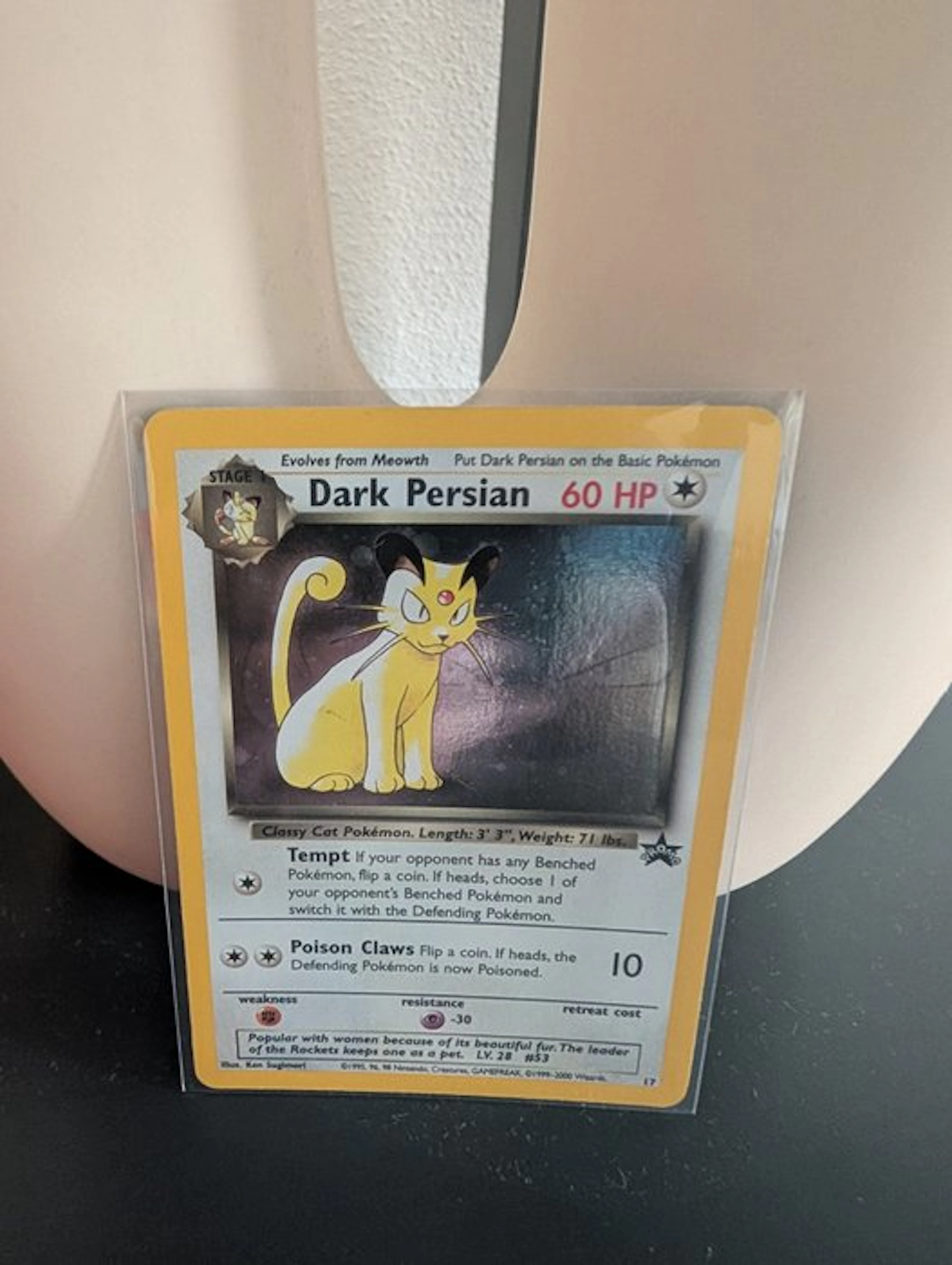 Pokémon - 1 Card - Dark Persian 17 Foil - WOTC - Team Rocket