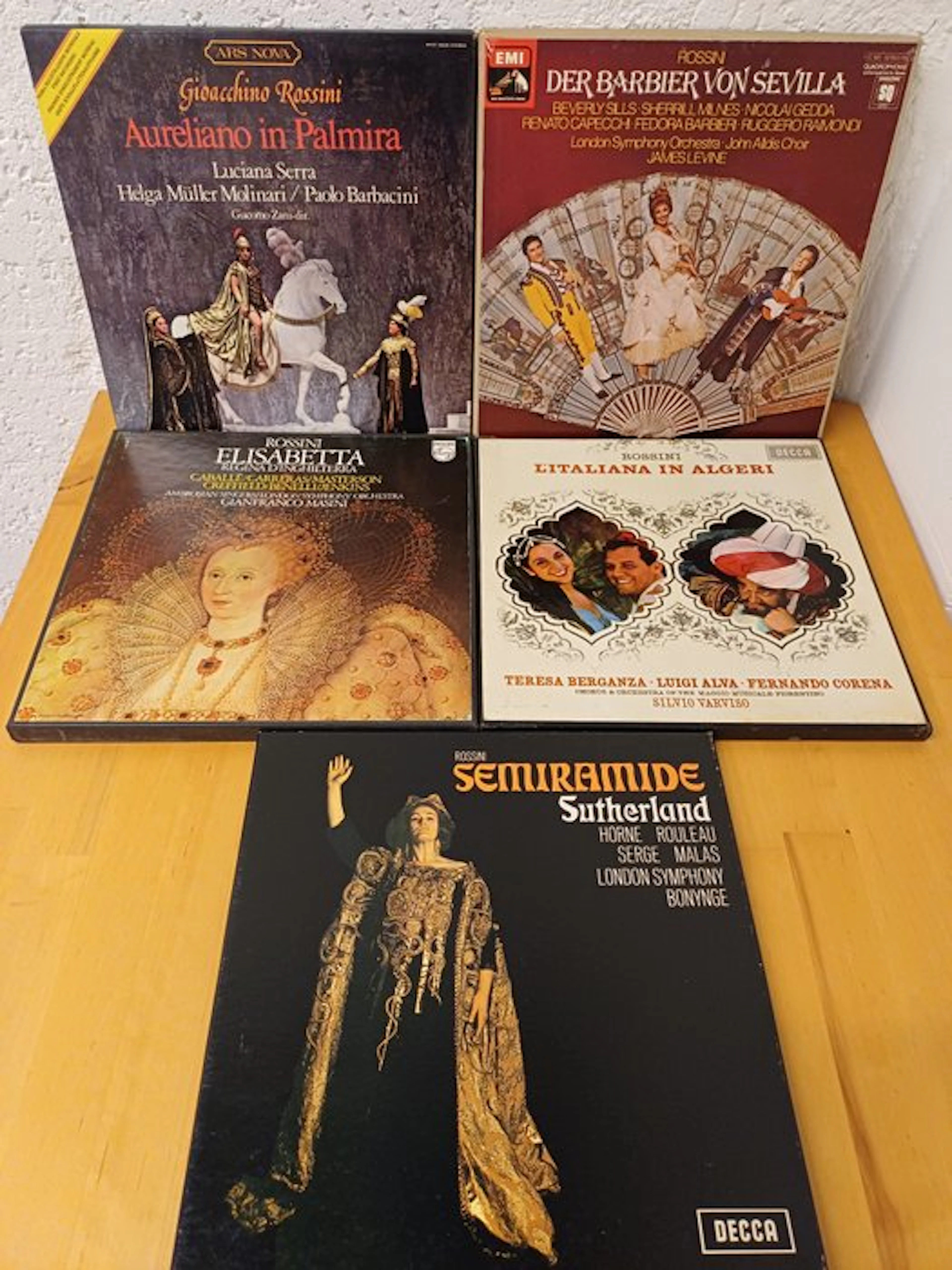G. Rossini - Multiple artists - 5 complete Opera Box sets...