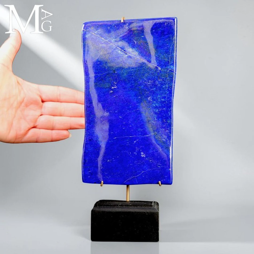 Exquisite Deep Blue Lapis Lazuli Slab First Quality Lapis Lazuli Slab