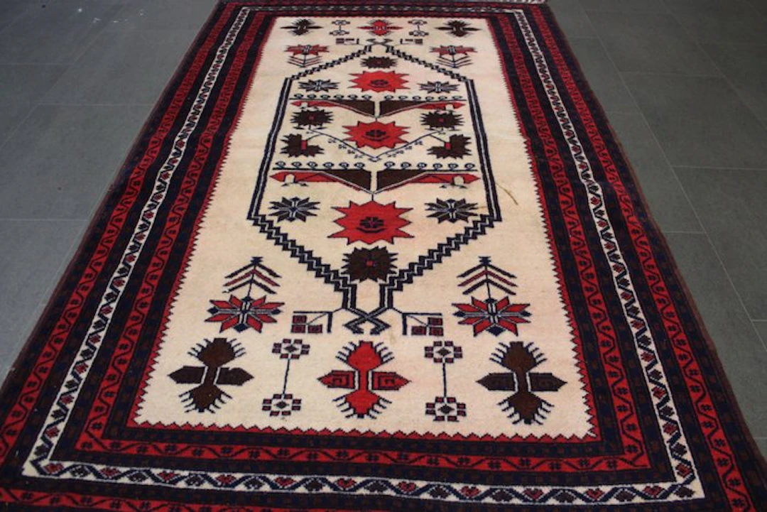 Yagcebedir - Runner - 200 cm - 121 cm - washed