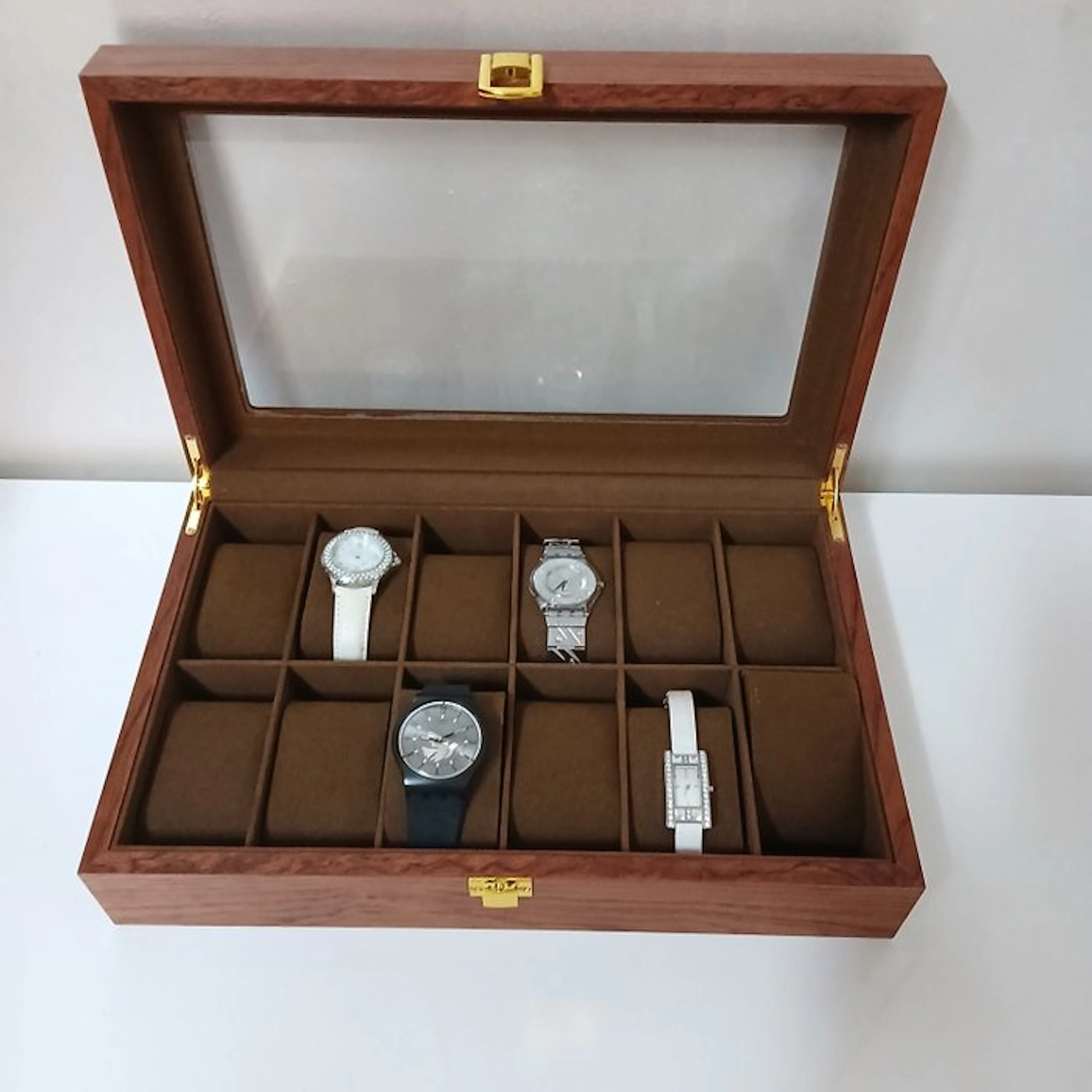 Jewellery box - Wood - Box for 12 watches