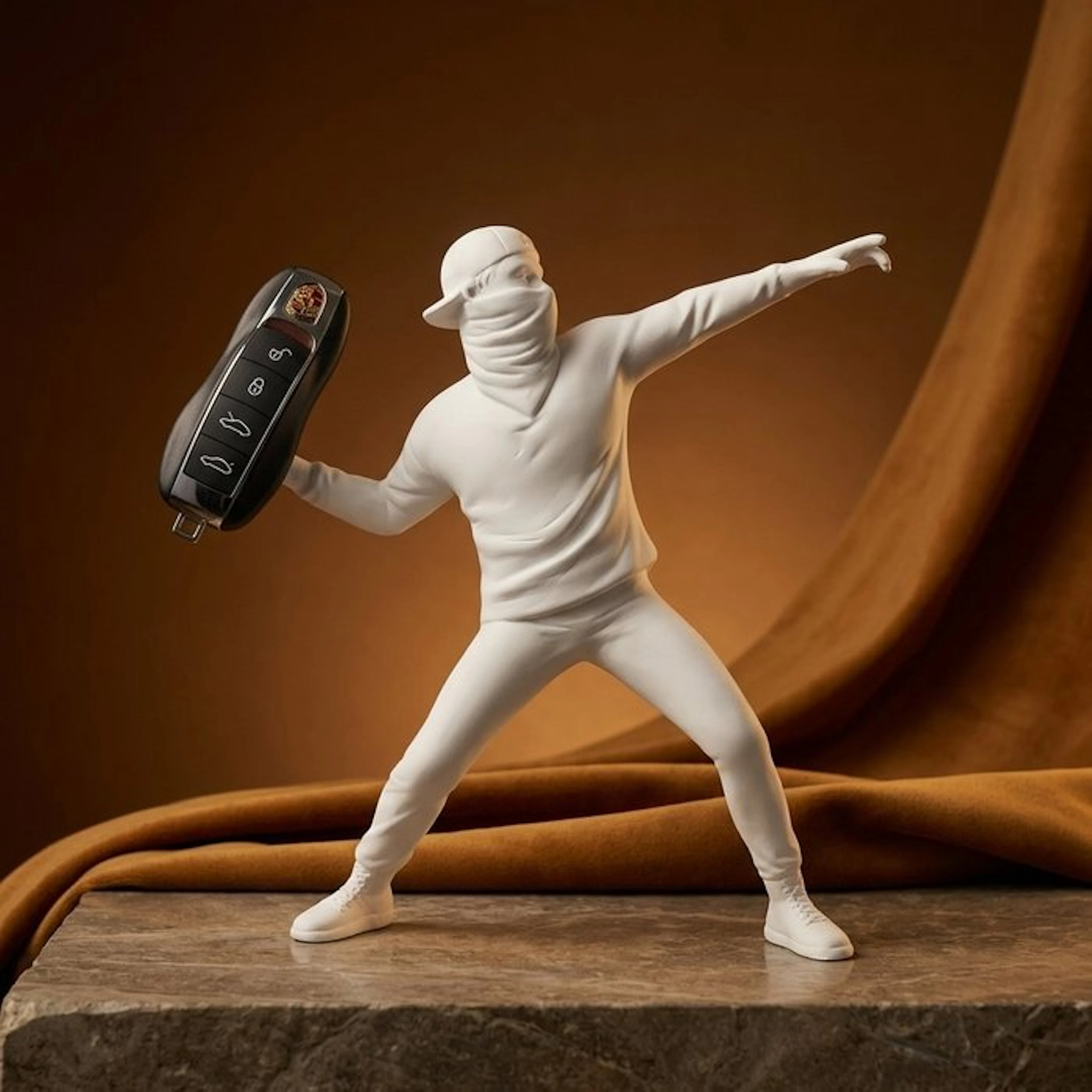 Artwork - Porsche - PEARL WHITE THROWER - 2026