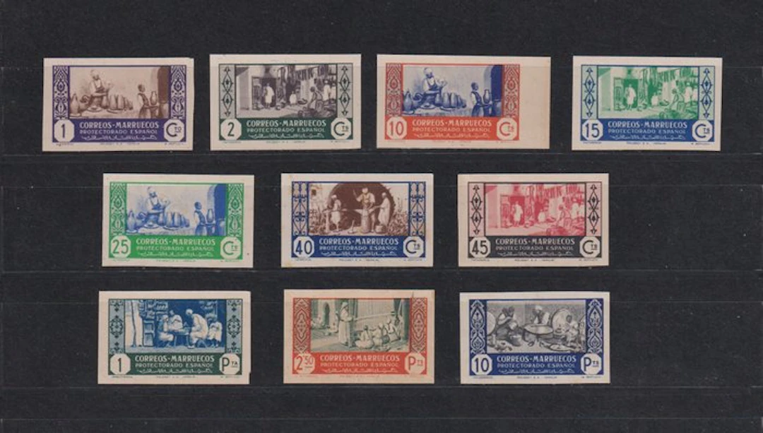 Morocco 1946 - Morocco Spanish—without denting - Edifil nº 260s/69s