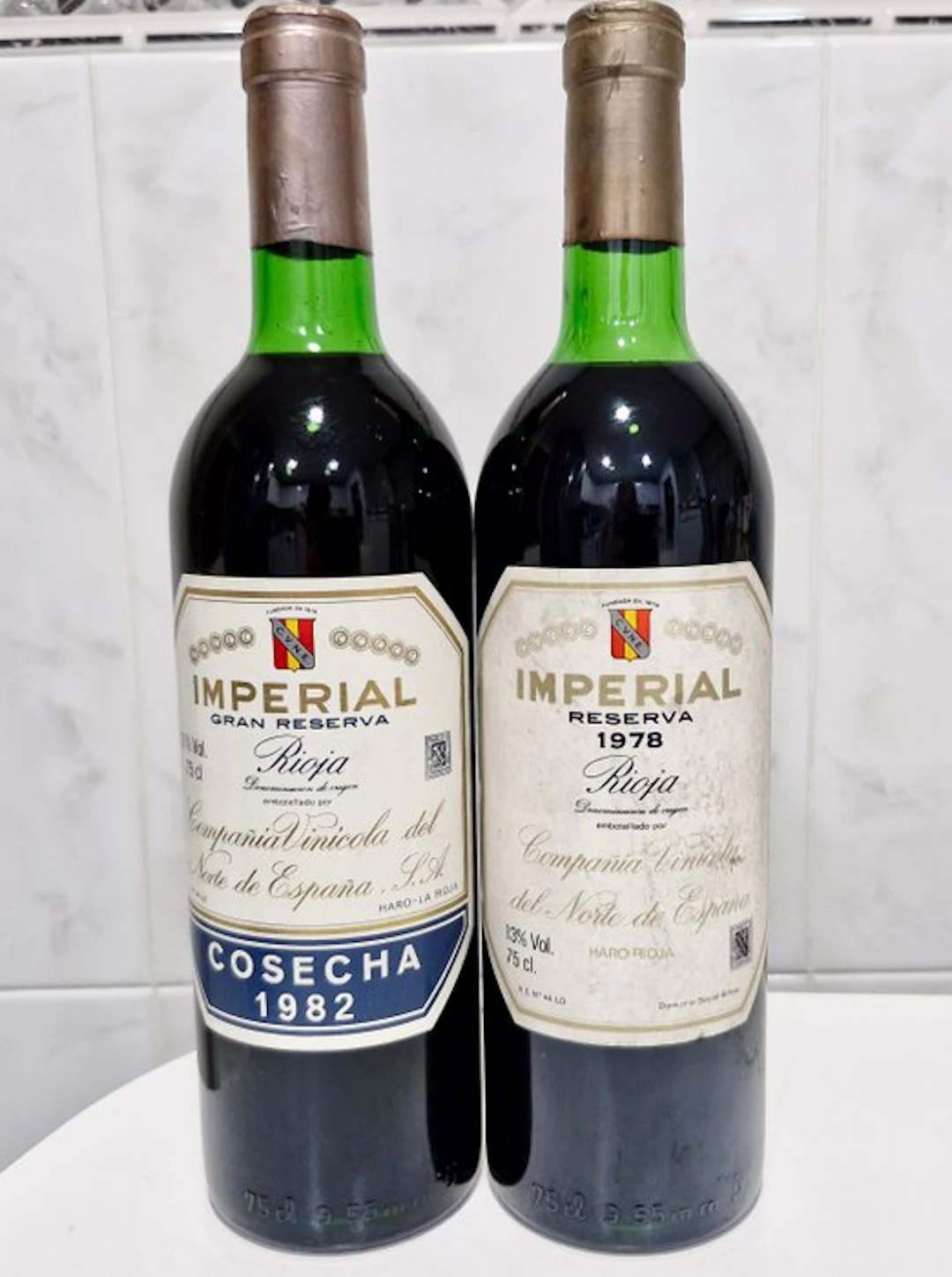 1978 & 1982 C.V.N.E. Imperial - Rioja Reserva, Gran Reserva - 2 Bottles (0.75L)