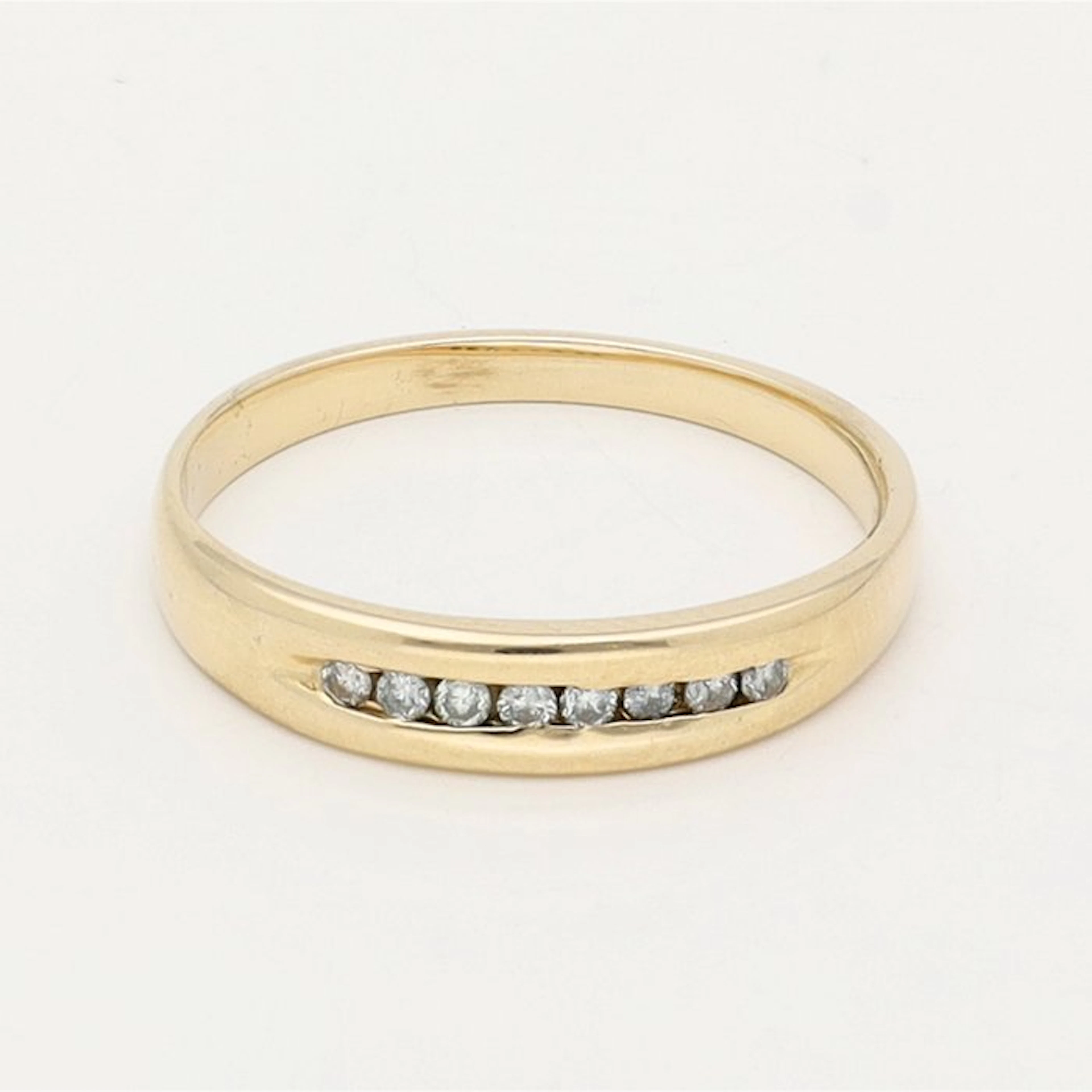 Ring - 14 kt. Yellow gold Diamond (Natural)