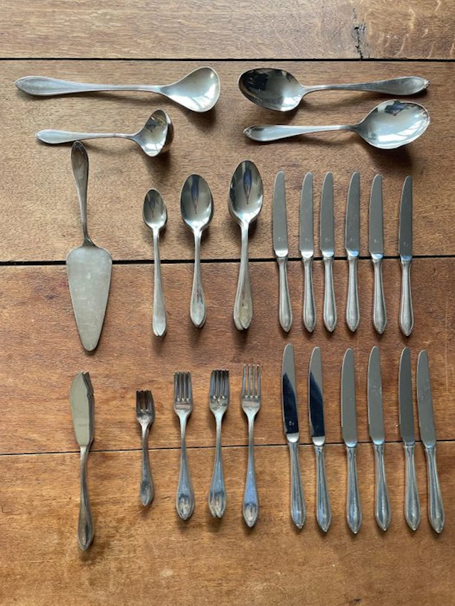 Christofle - Cutlery set for 6 (61) - Versailles - Silverplated