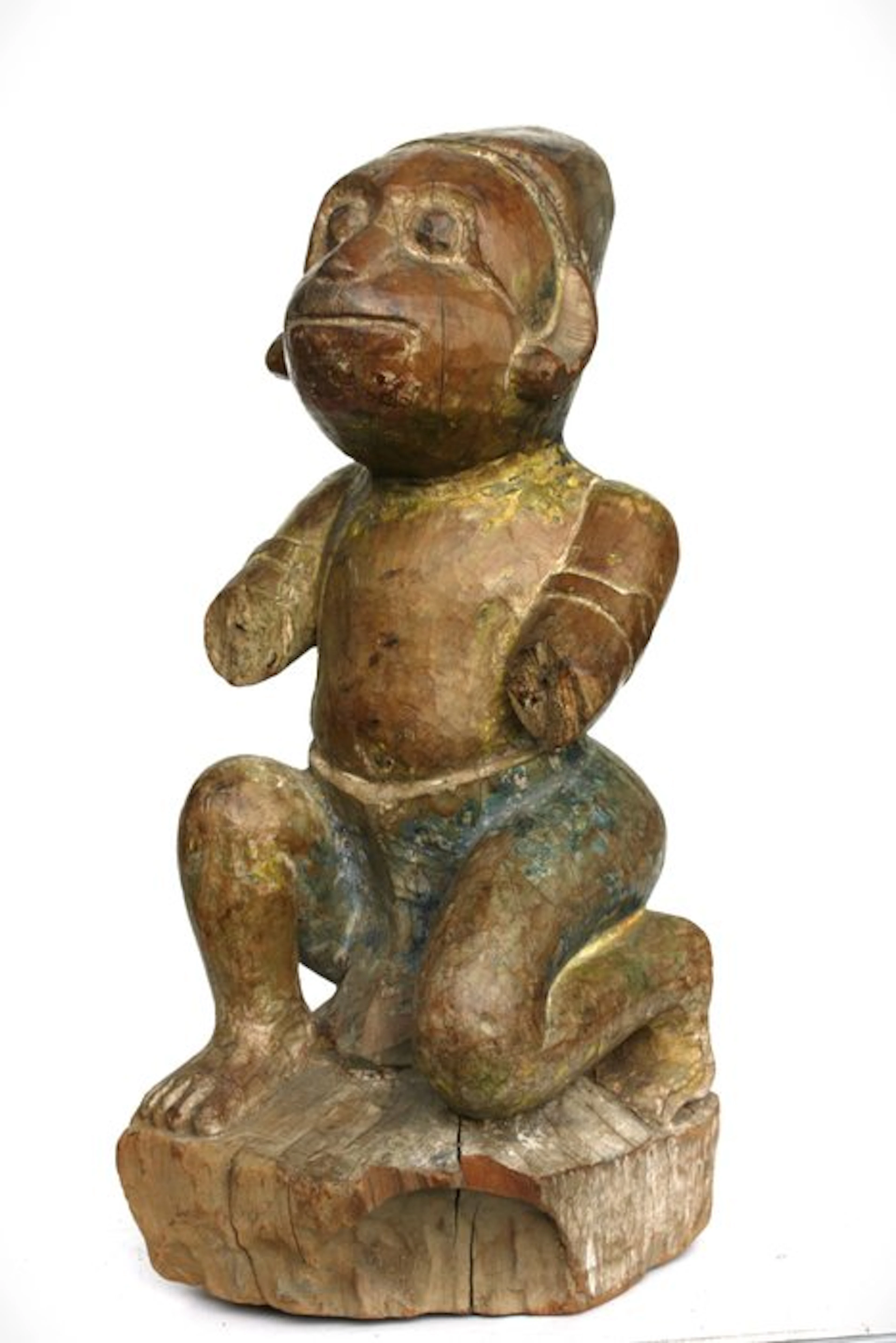 Hanuman - Wood - India - 19th century