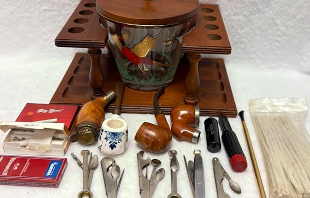 Luxe Vintage Pijprokersset met Chacom Beauchamp Pijp...