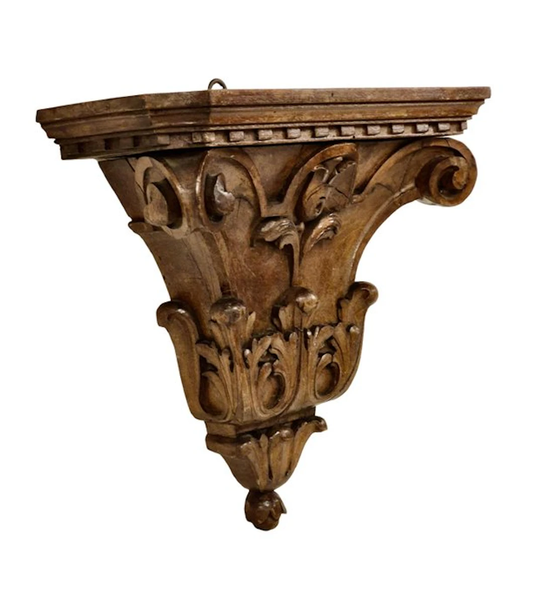 Wall shelf unit - Wood - Sculpture shelf - 40 cm