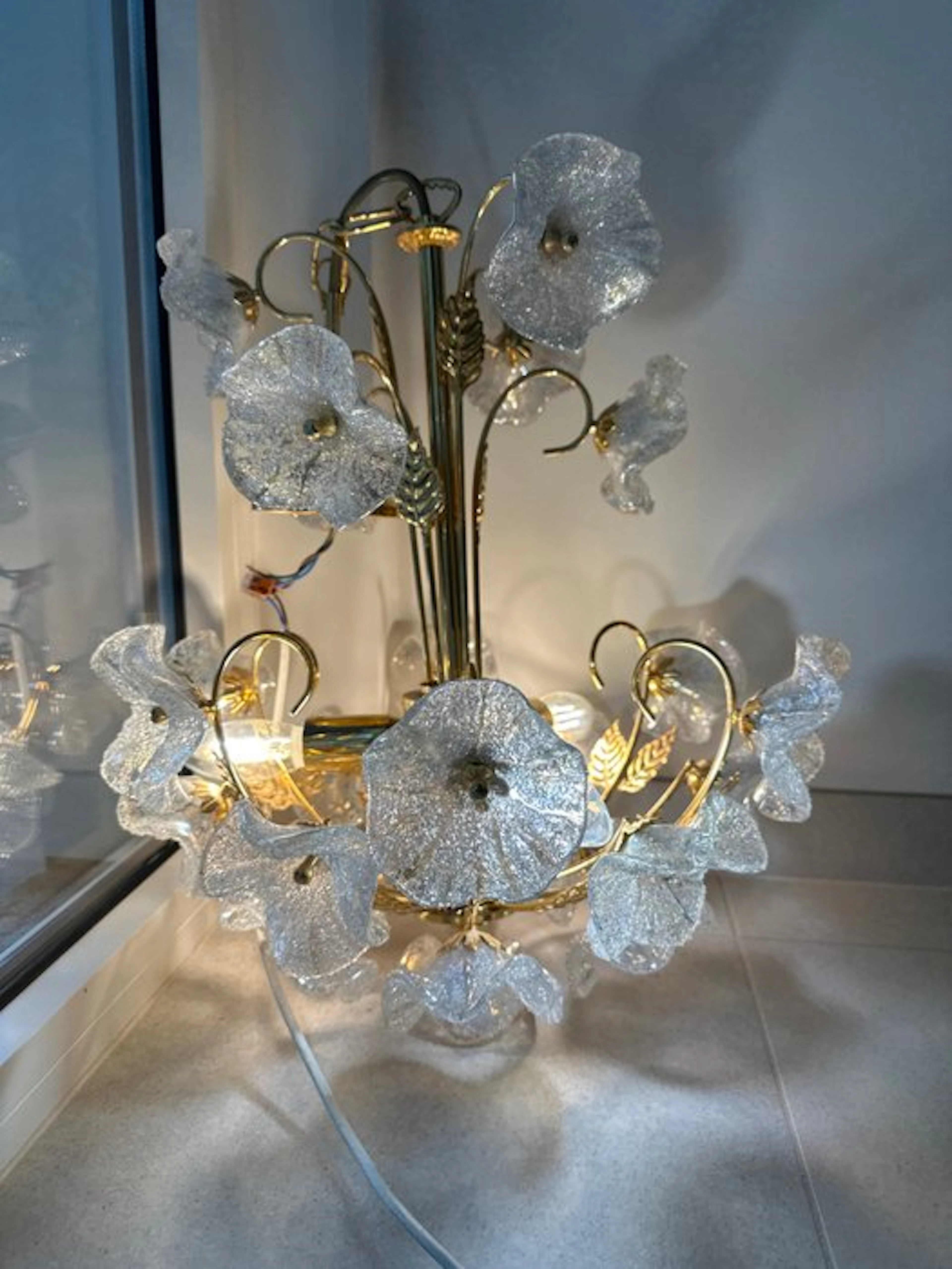 Chandelier - Murano glass - Iridescent Italian Murano