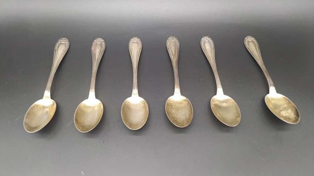 Spoon (6) - .916 (88 Zolotniki) silver