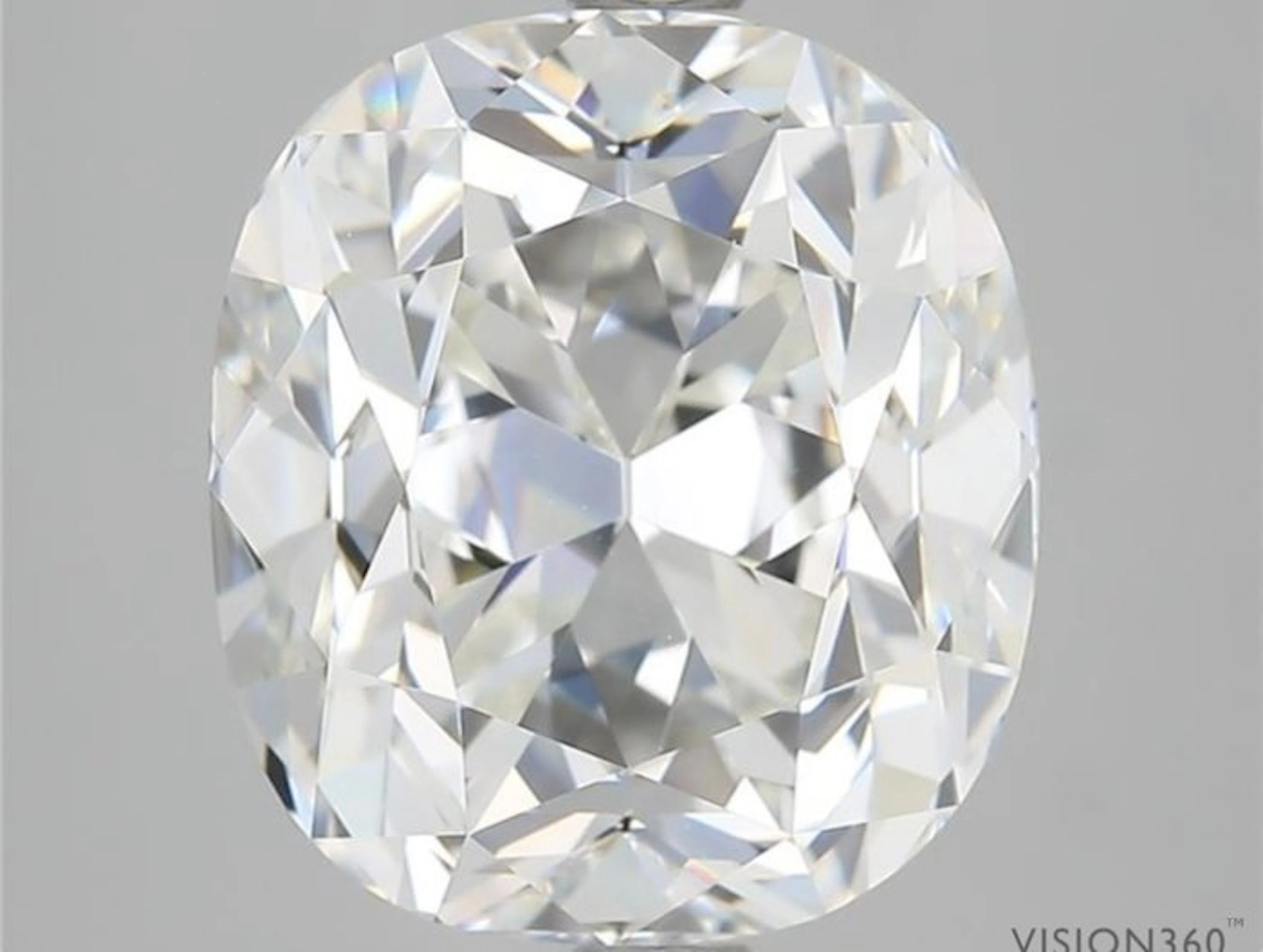 1 pcs Diamond (Natural) - 5.04 ct - Cushion - E - VVS1 - HRD Antwerp
