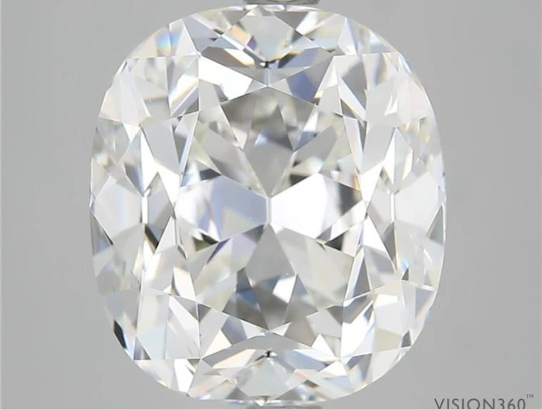1 pcs Diamond (Natural) - 5.04 ct - Cushion - E - VVS1 - HRD Antwerp