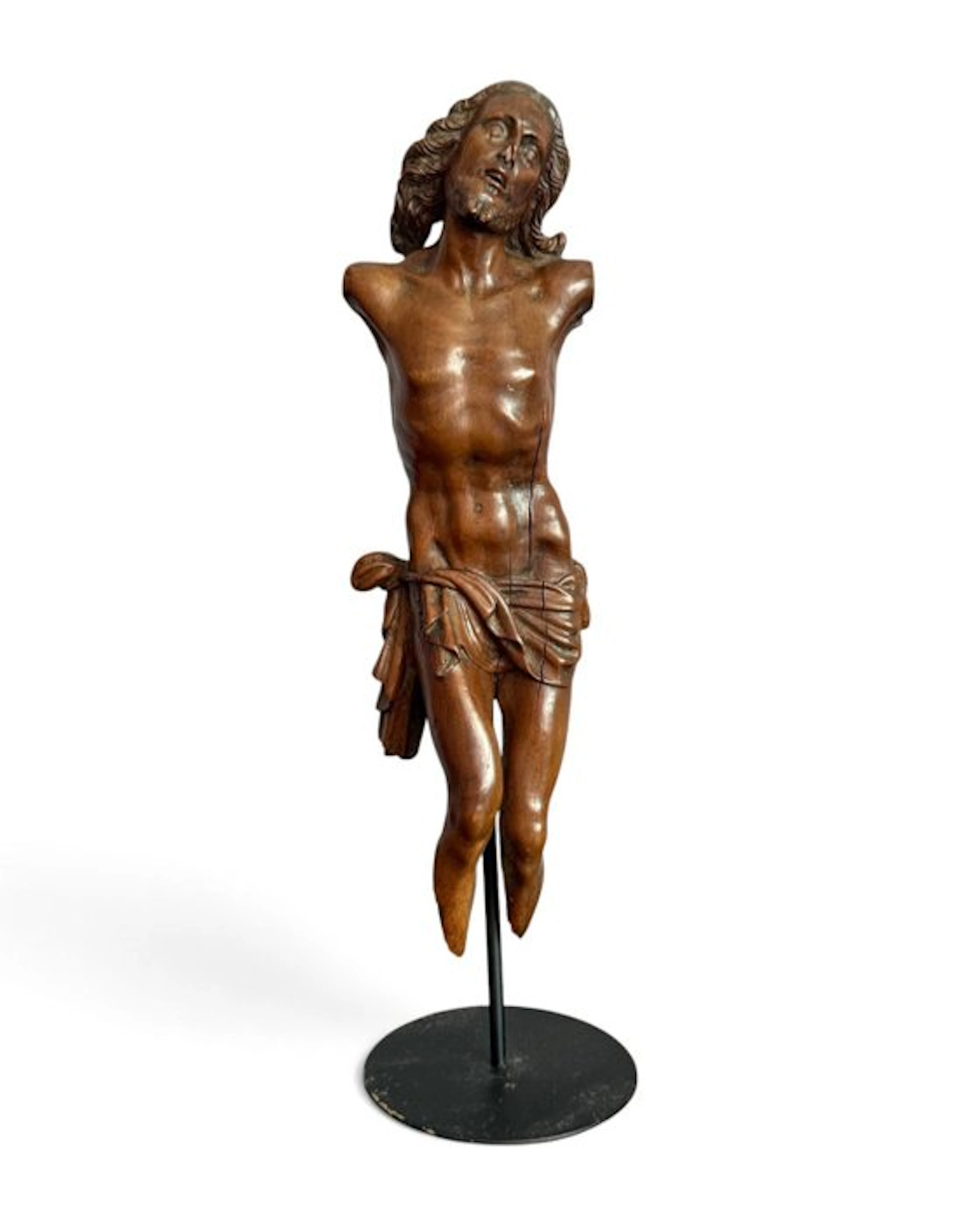 In de stijl van Georg Petel - Sculpture, Cristo vivo - 28 cm - Boxwood