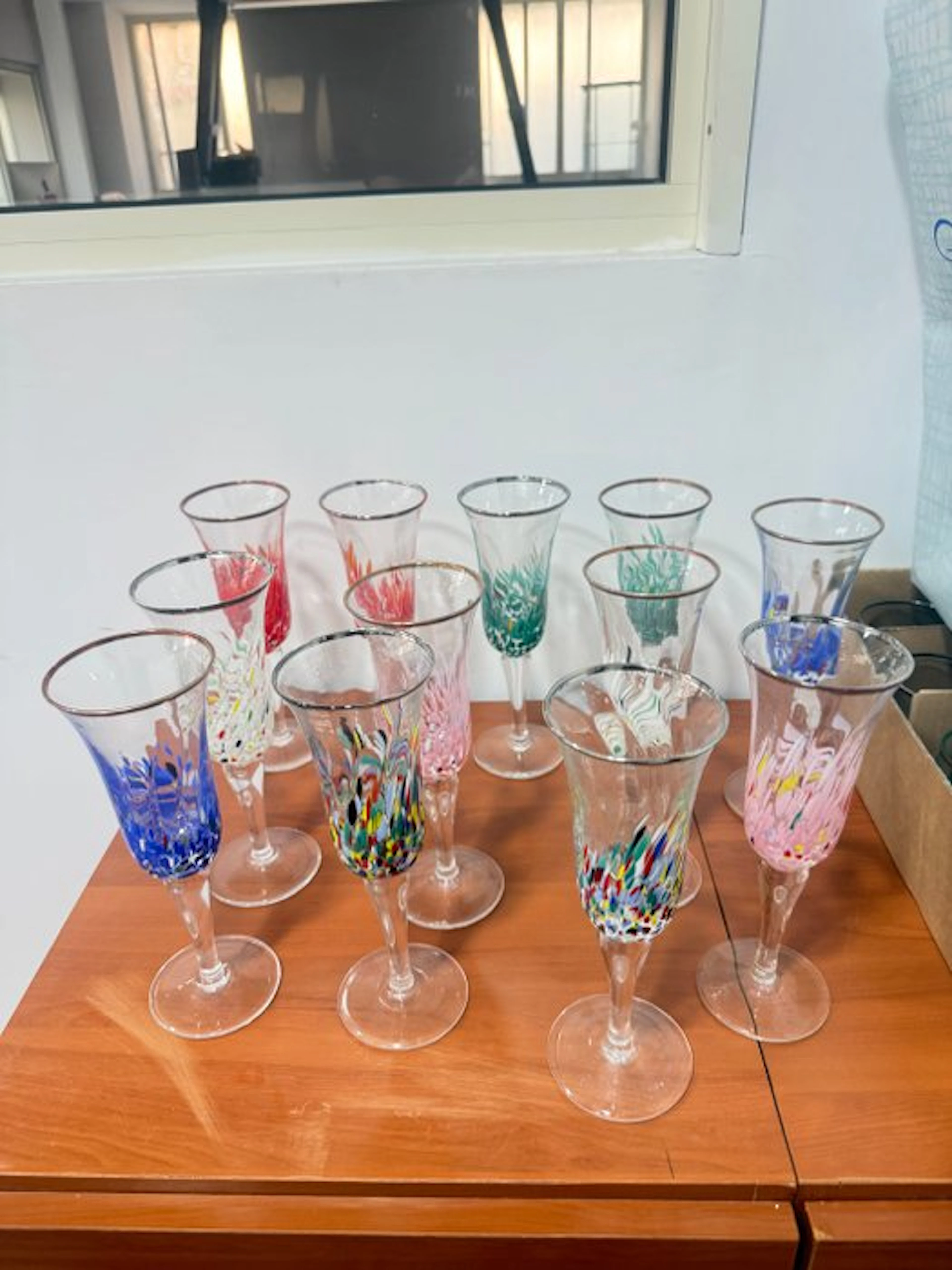Champagne flute (12) - Glass - MurArt Mixed Goblets
