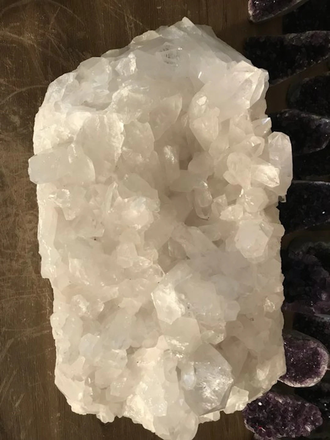 Rock crystal Crystal cluster - Height: 50 cm - Width: 28 cm- 32 kg - (1)