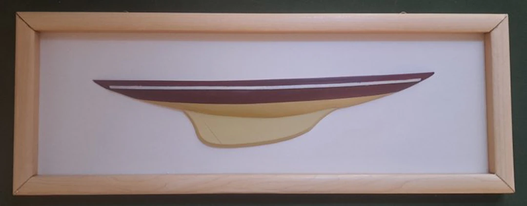Reliance Not to scale - Half hull ship model - Reliance