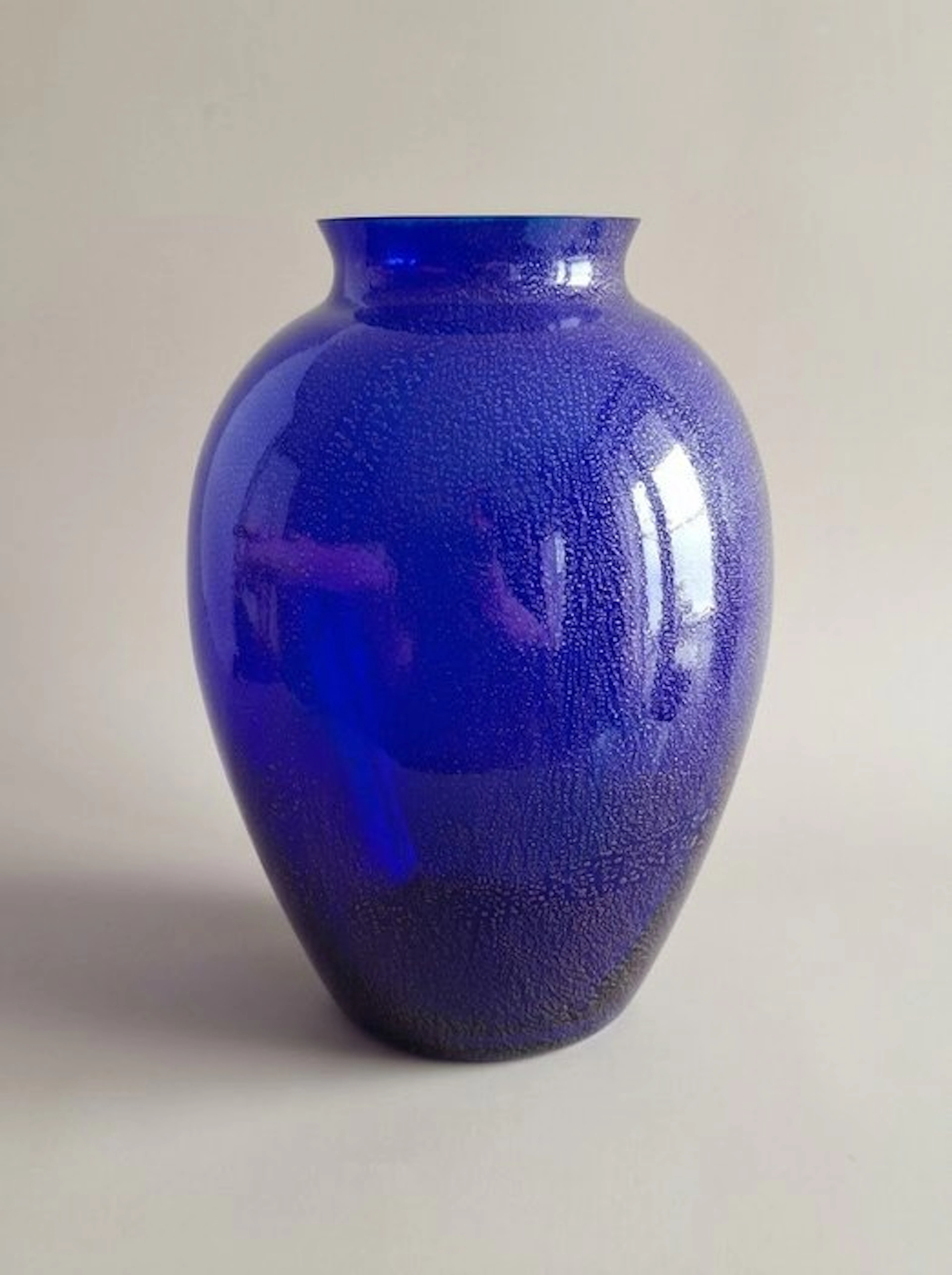 Murano - Carlo Moretti - Vase - Serica vase - Glass - Cobalt blue vase